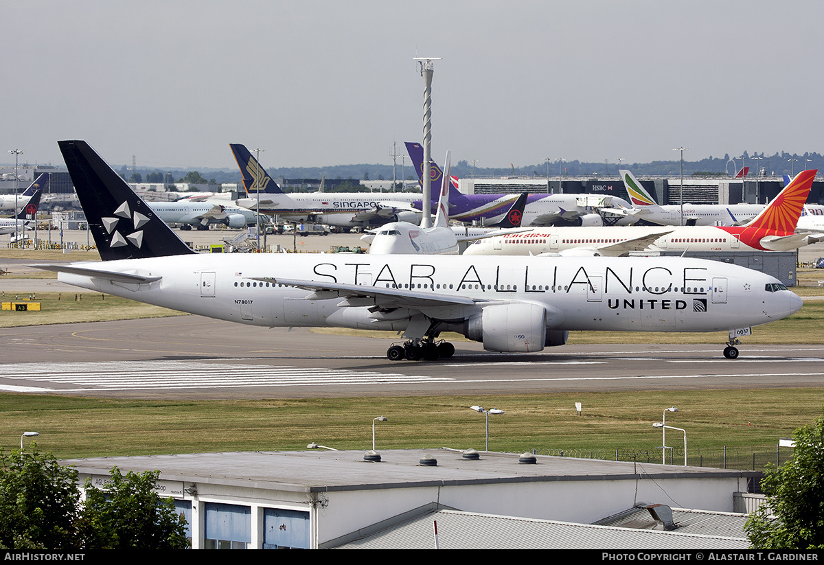Aircraft Photo of N78017 | Boeing 777-224/ER | United Airlines | AirHistory.net #709682