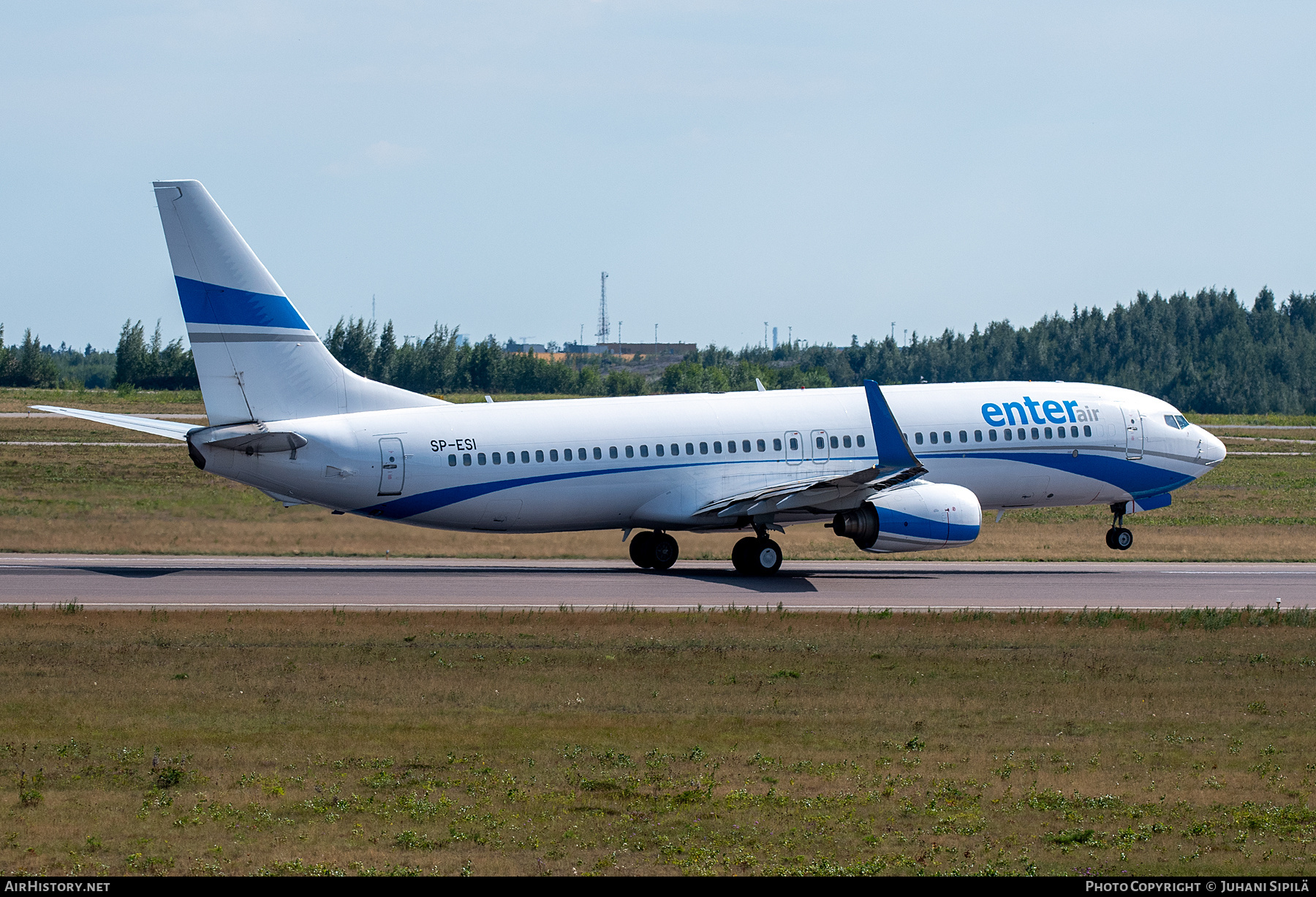 Aircraft Photo of SP-ESI | Boeing 737-8Q8 | Enter Air | AirHistory.net #709702