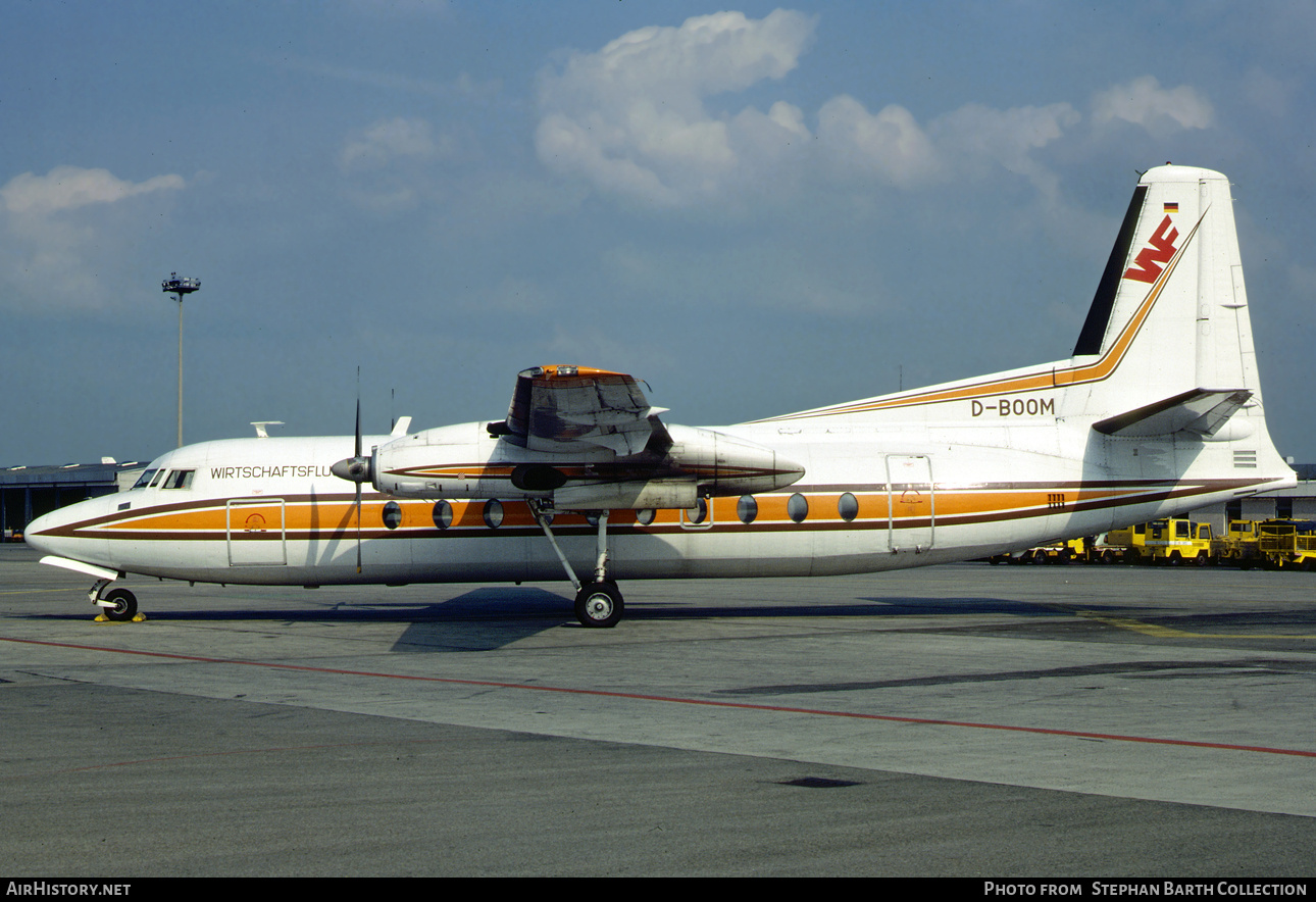 Aircraft Photo of D-BOOM | Fairchild F-27J | WF - Wirtschaftsflug | AirHistory.net #709729