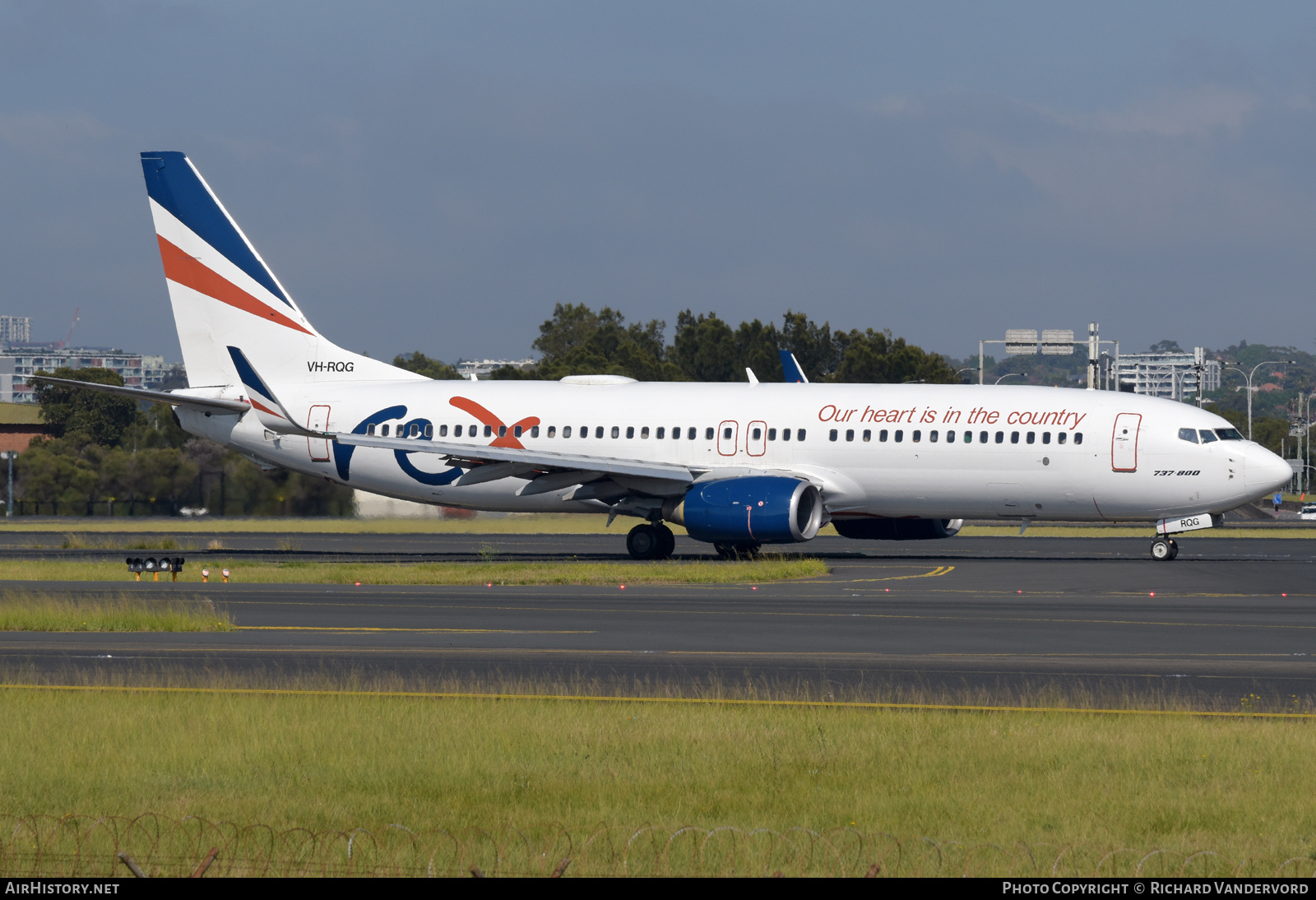 Aircraft Photo of VH-RQG | Boeing 737-8FE | REX - Regional Express | AirHistory.net #709849