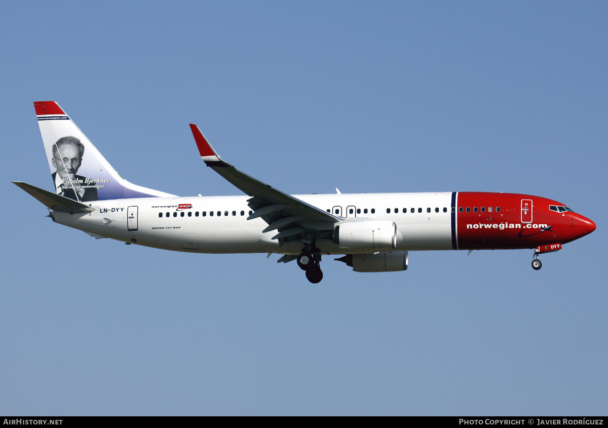 Aircraft Photo of LN-DYY | Boeing 737-8JP | Norwegian | AirHistory.net #709918
