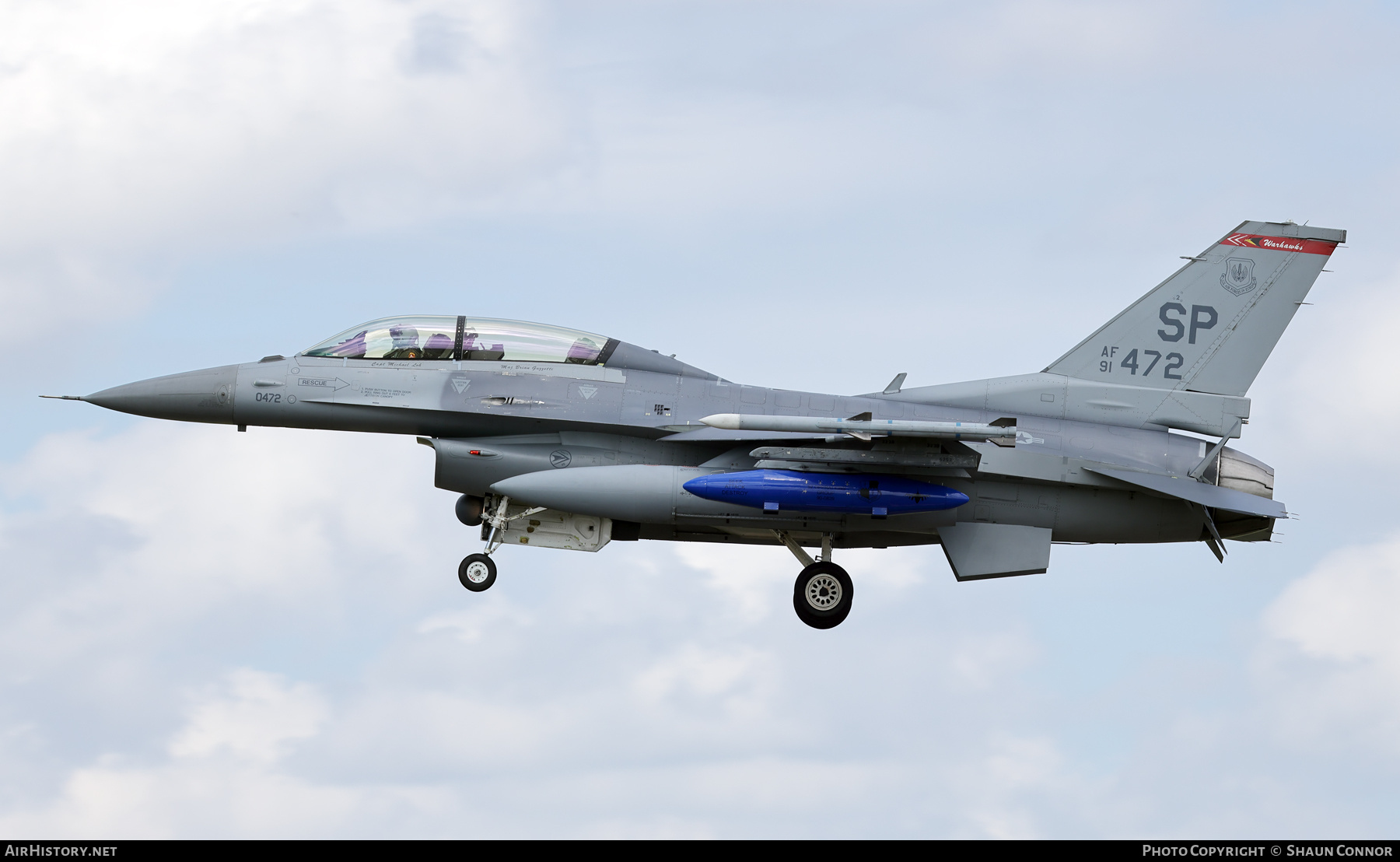 Aircraft Photo of 91-0472 / AF91-472 | General Dynamics F-16DM Fighting Falcon | USA - Air Force | AirHistory.net #709988