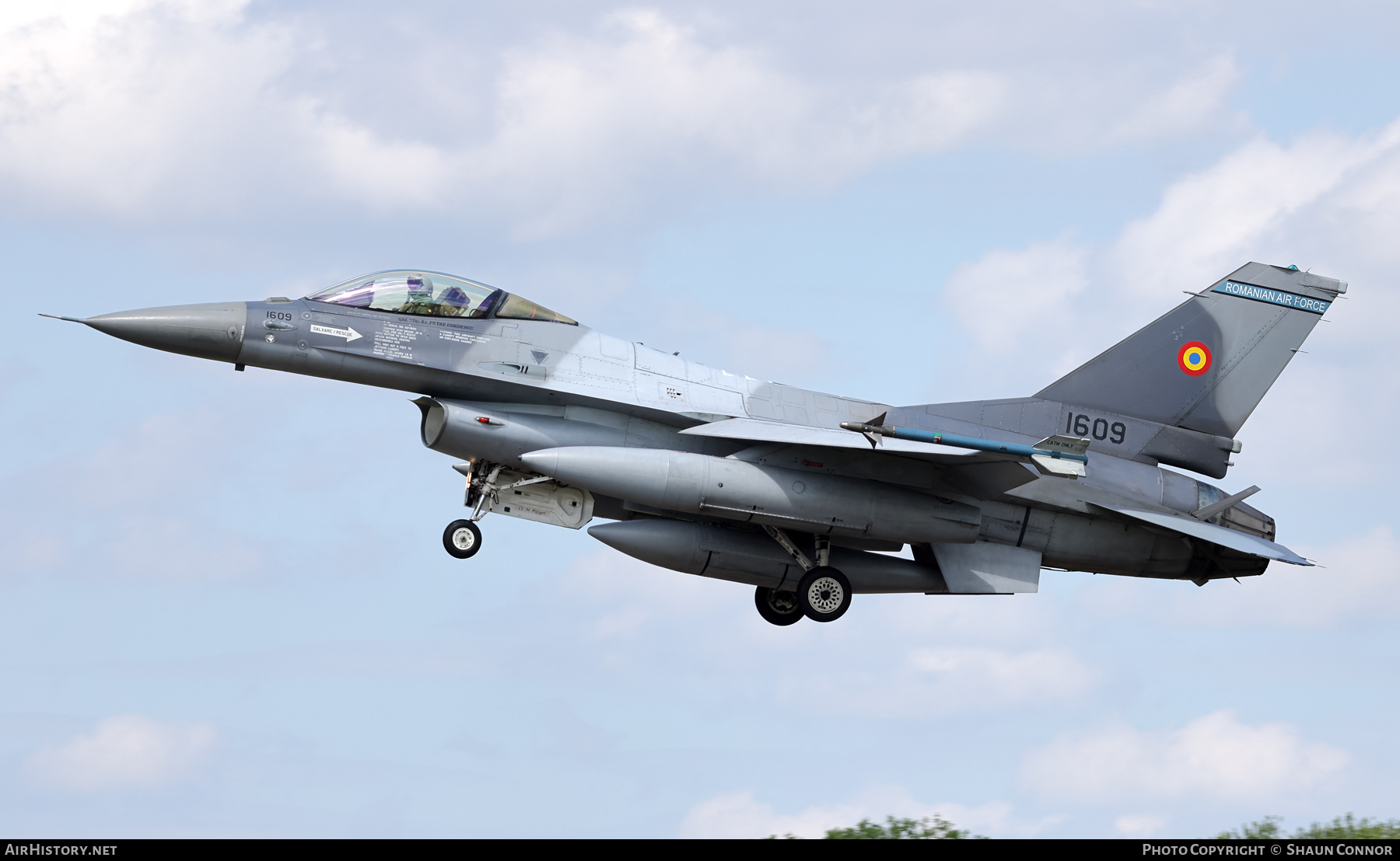 Aircraft Photo of 1609 | General Dynamics F-16AM Fighting Falcon | Romania - Air Force | AirHistory.net #710006