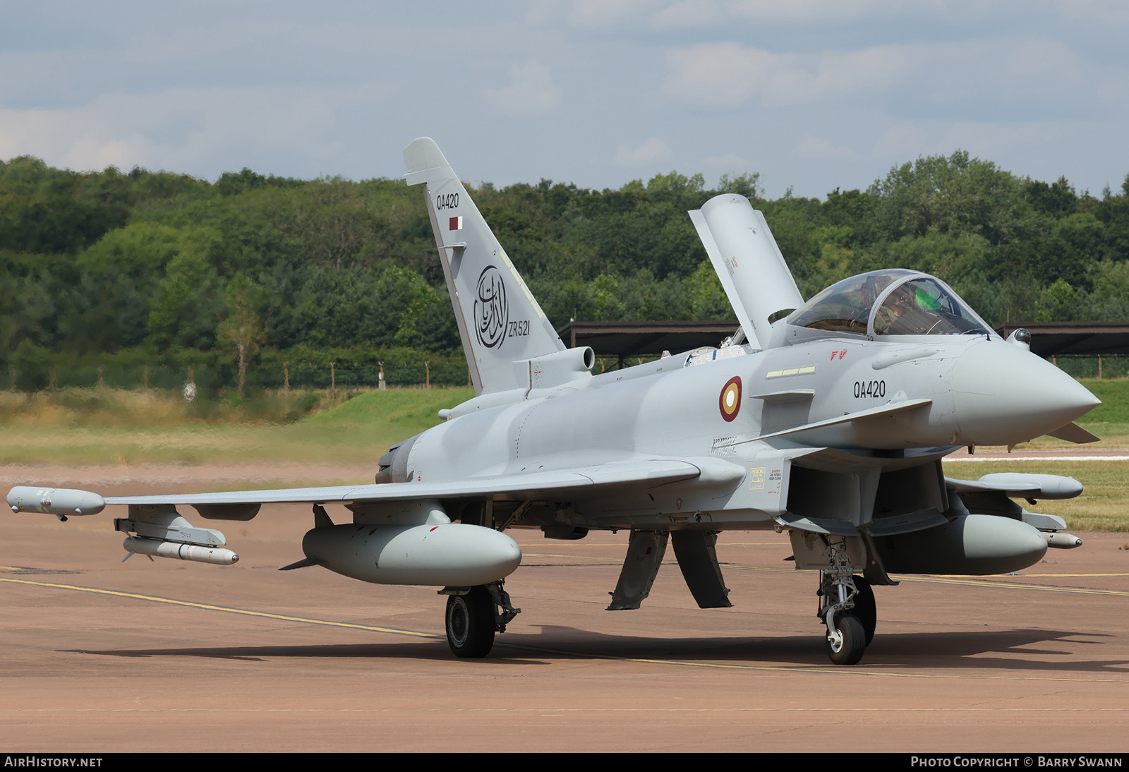Aircraft Photo of QA420 / ZR521 | Eurofighter EF-2000 Typhoon | Qatar - Air Force | AirHistory.net #710008