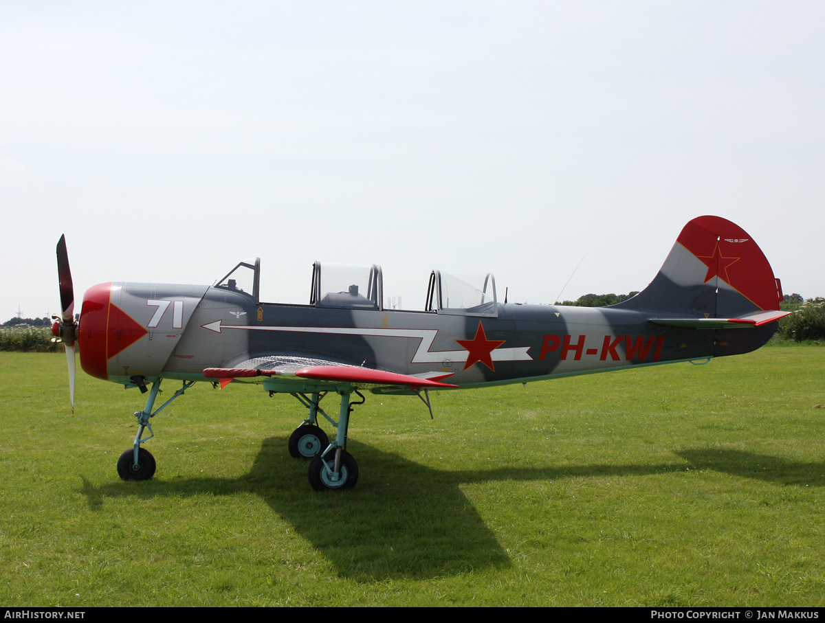 Aircraft Photo of PH-KWI | Yakovlev Yak-52 | Russia - Air Force | AirHistory.net #710019