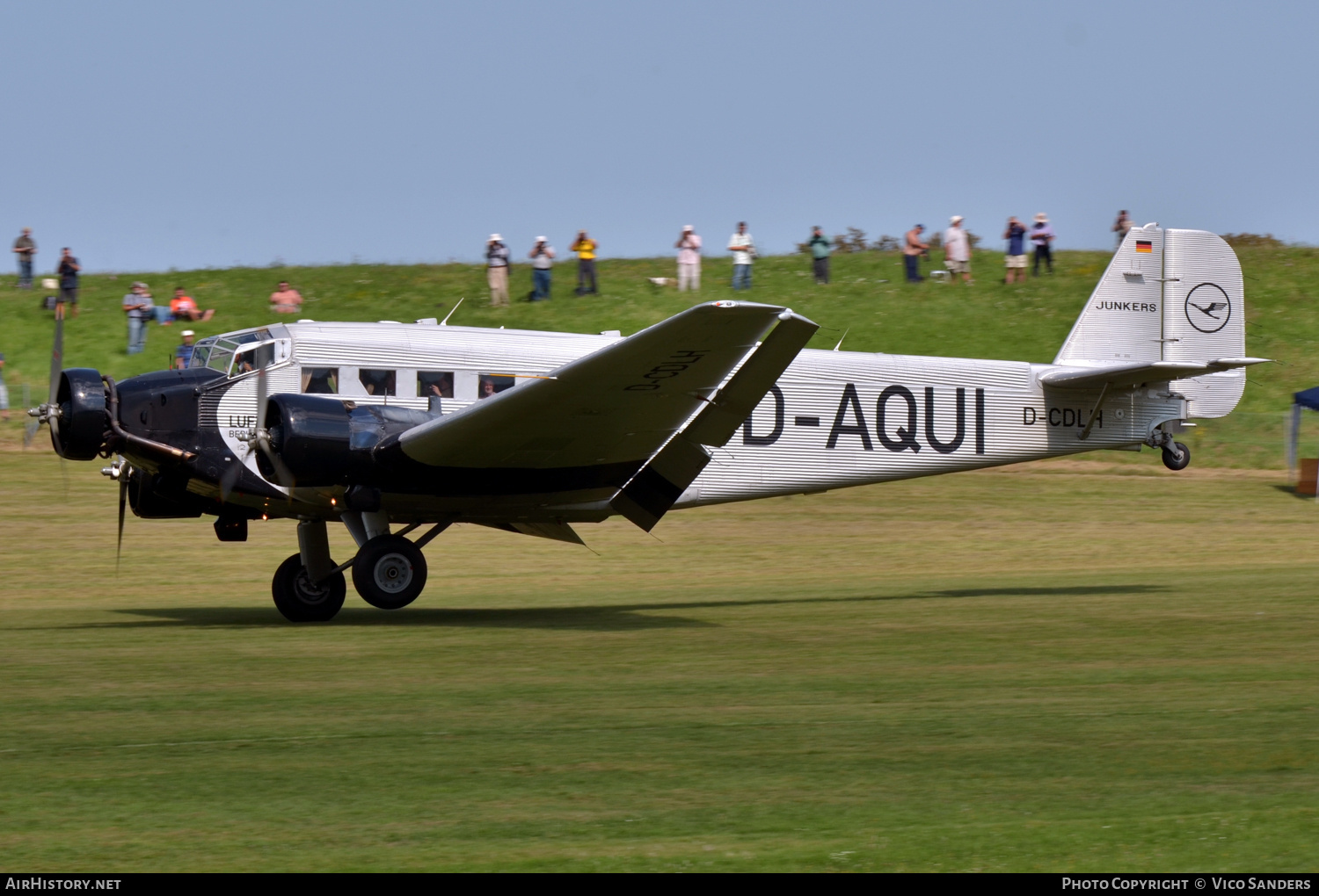 Aircraft Photo of D-CDLH / D-AQUI | Junkers Ju 52/3m g8e | Deutsche Luft Hansa | AirHistory.net #710111