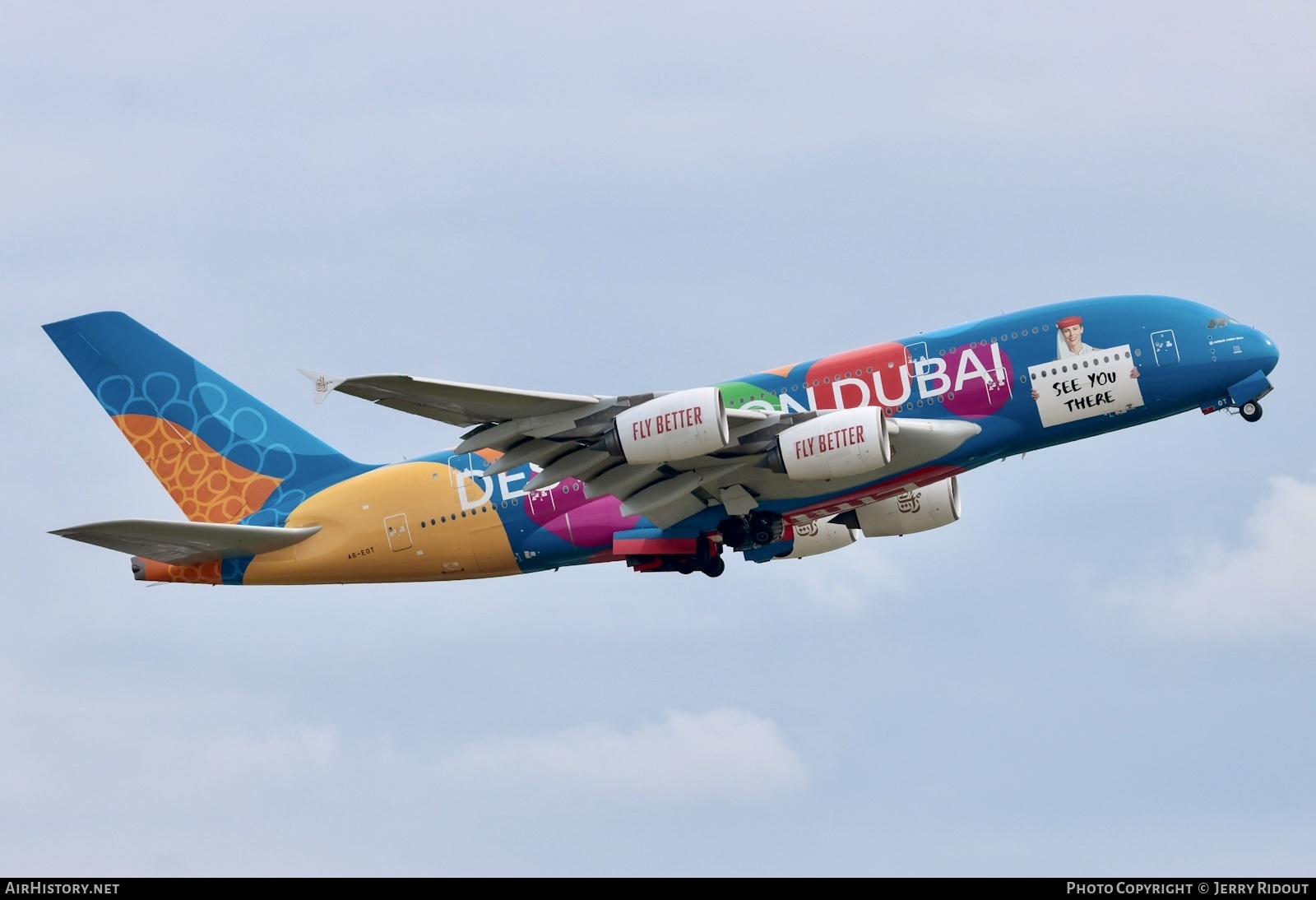 Aircraft Photo of A6-EOT | Airbus A380-861 | Emirates | AirHistory.net #710141