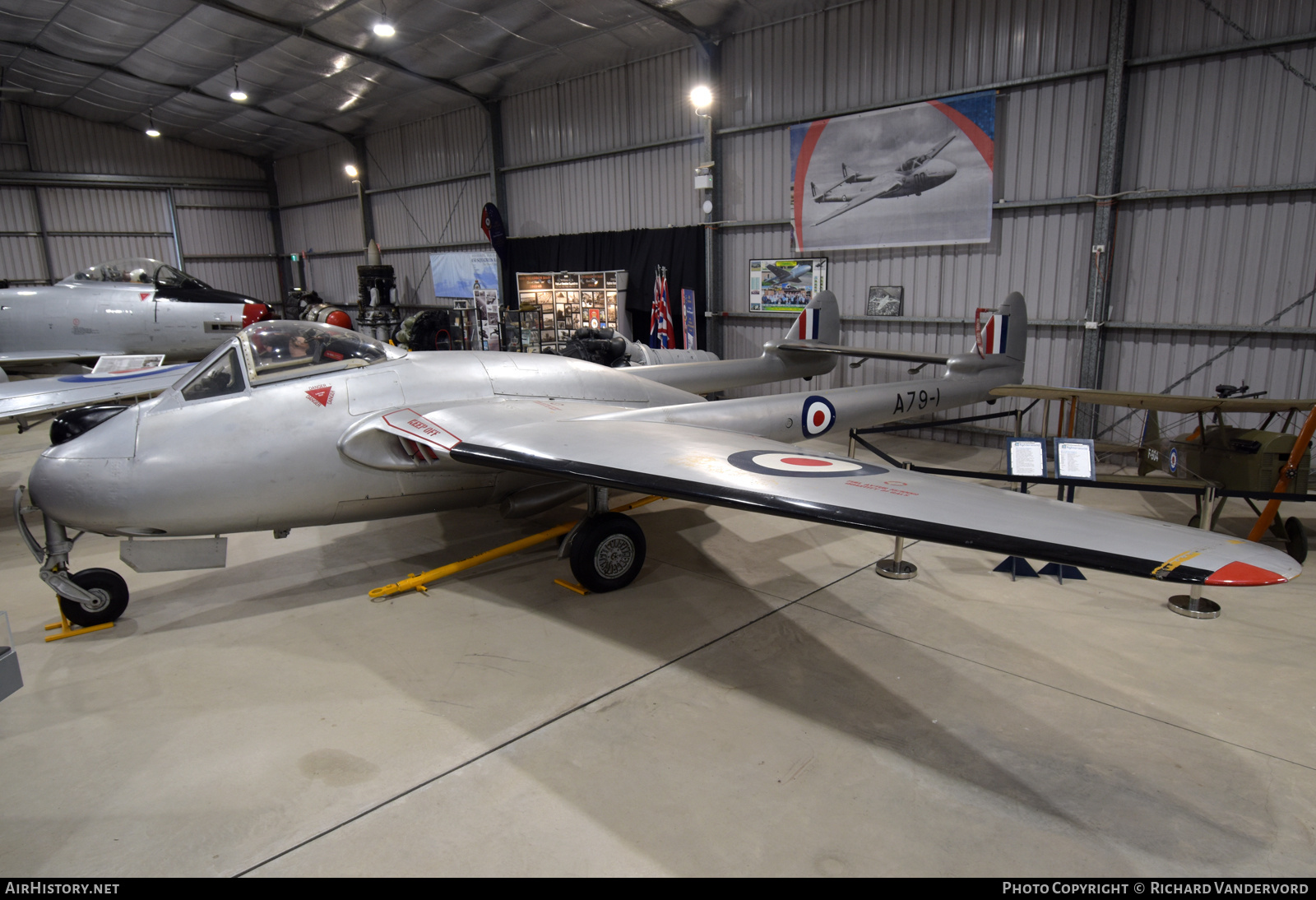 Aircraft Photo of A79-1 | De Havilland D.H. 100 Vampire F30 | Australia - Air Force | AirHistory.net #710148