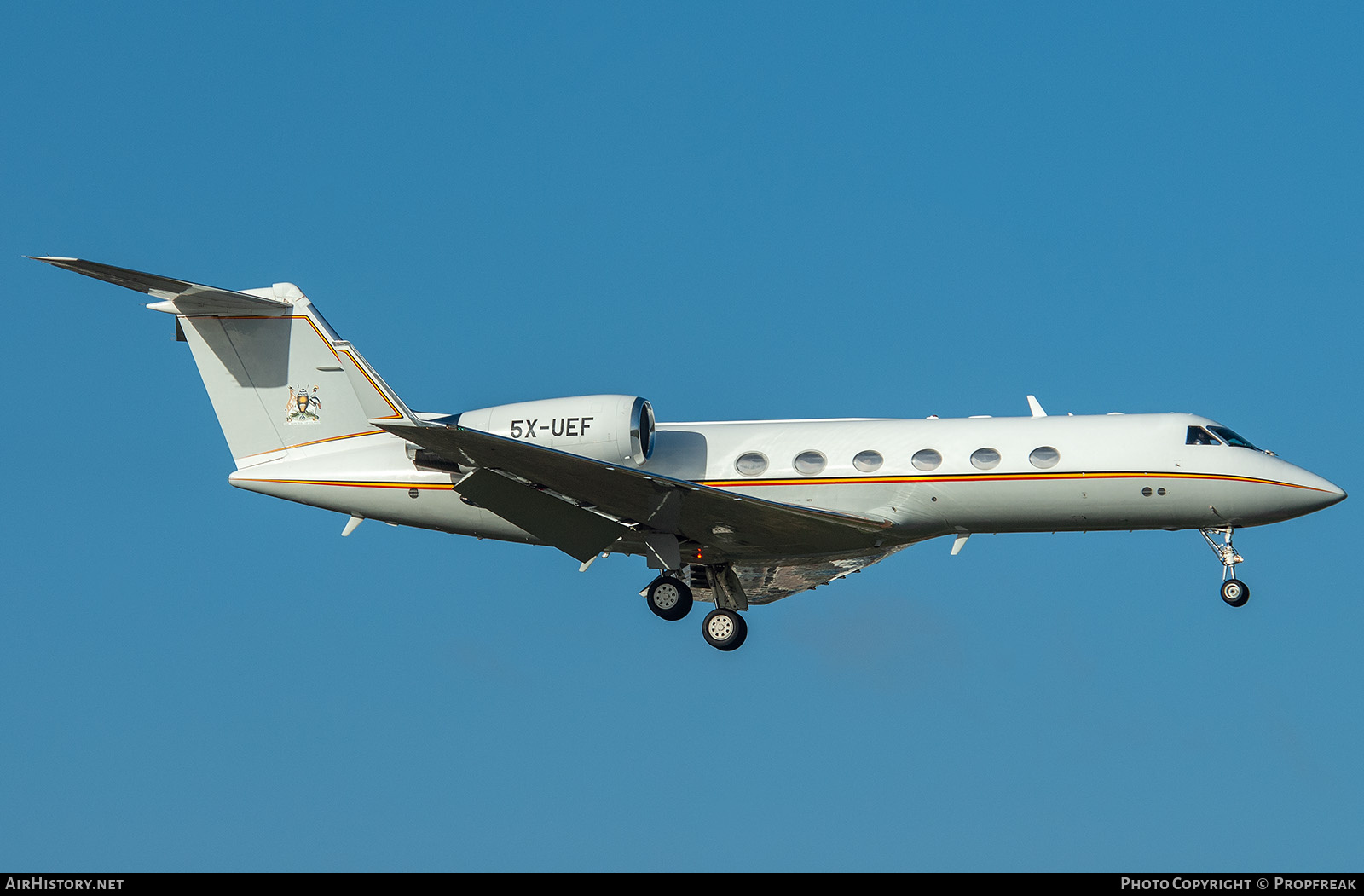 Aircraft Photo of 5X-UEF | Gulfstream Aerospace G-IV Gulfstream IV-SP | Uganda Government | AirHistory.net #710162
