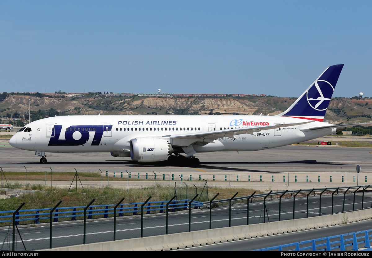 Aircraft Photo of SP-LRF | Boeing 787-8 Dreamliner | LOT Polish Airlines - Polskie Linie Lotnicze | AirHistory.net #710259
