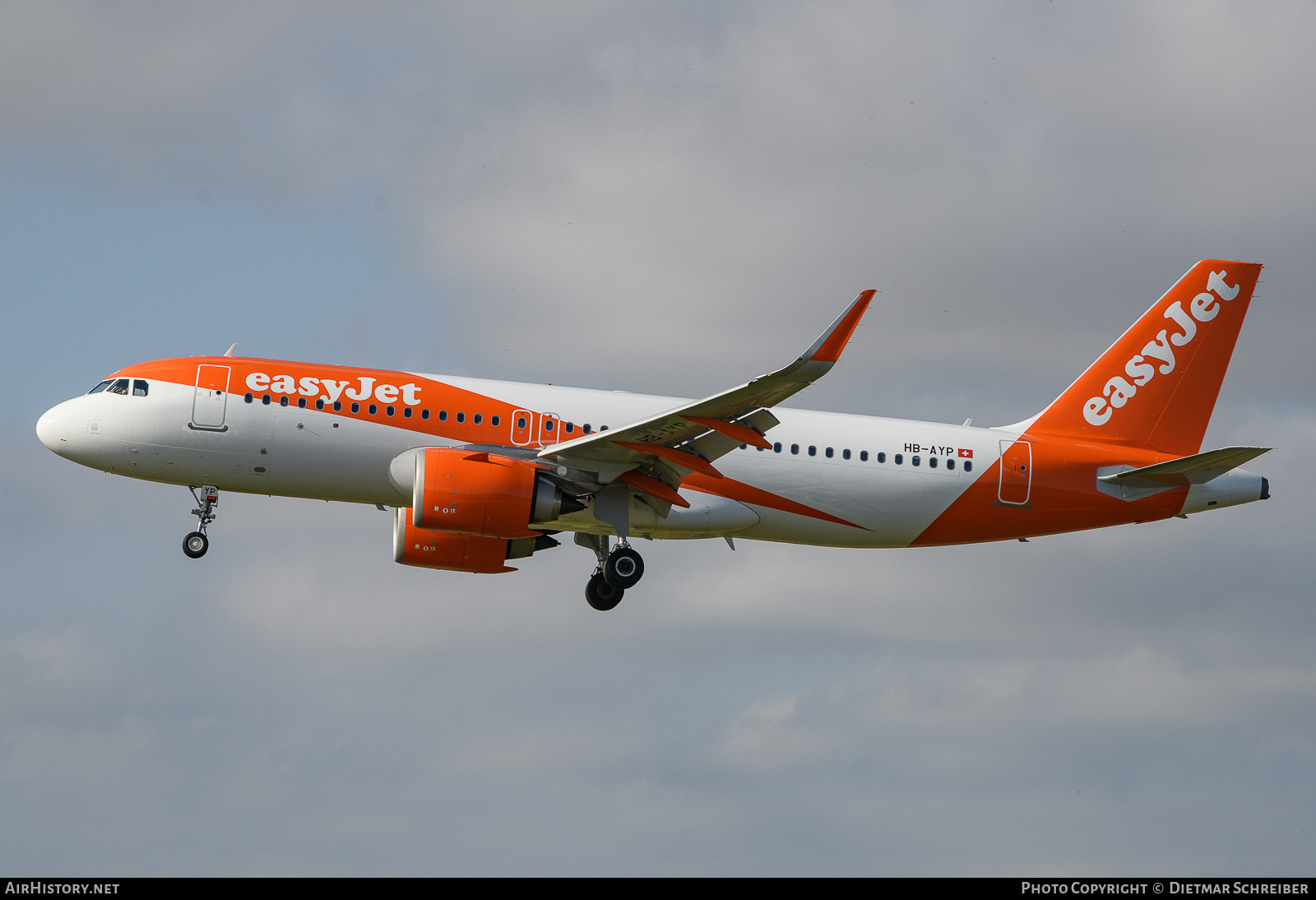 Aircraft Photo of HB-AYP | Airbus A320-251N | EasyJet | AirHistory.net #710286