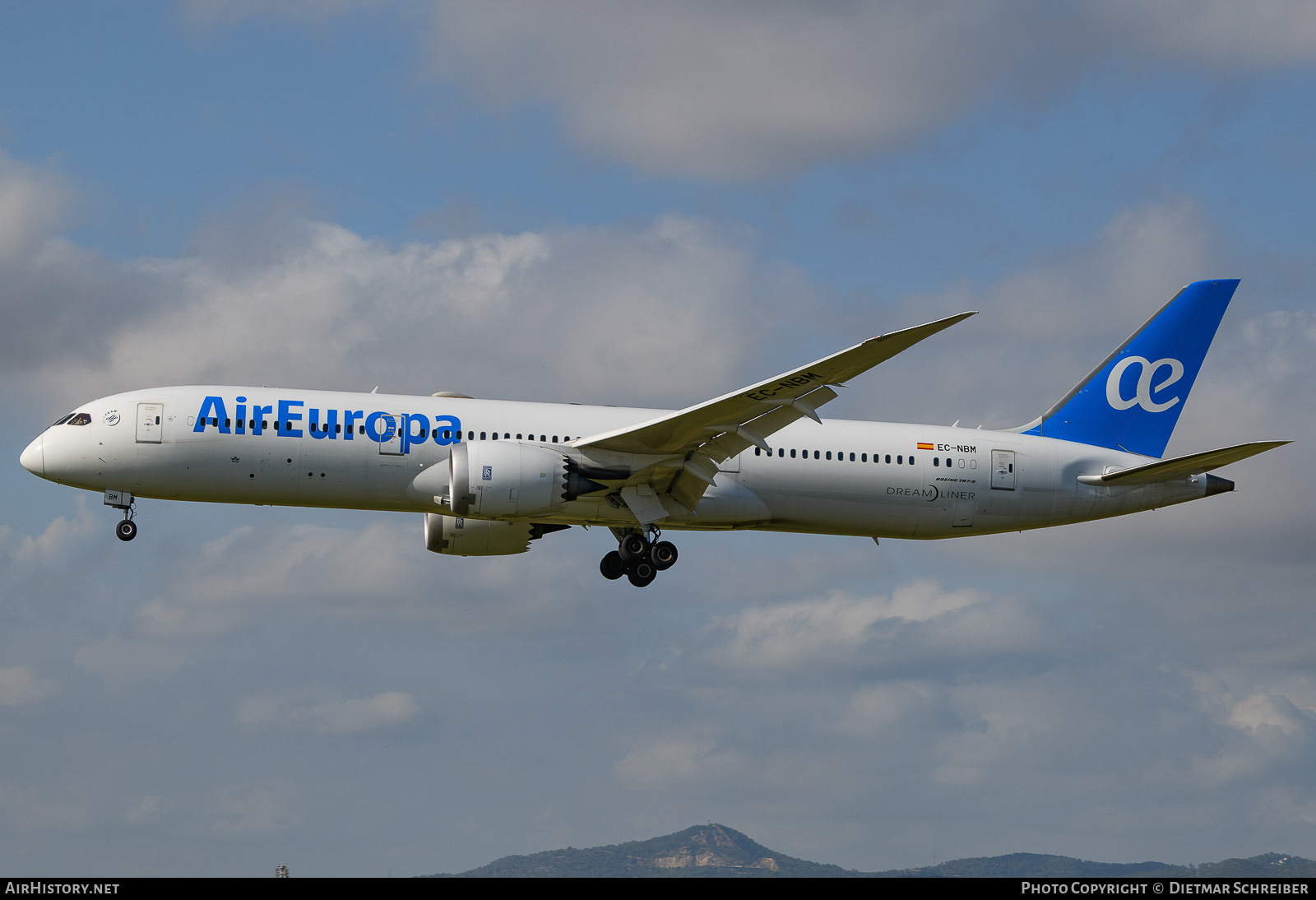 Aircraft Photo of EC-NBM | Boeing 787-9 Dreamliner | Air Europa | AirHistory.net #710287
