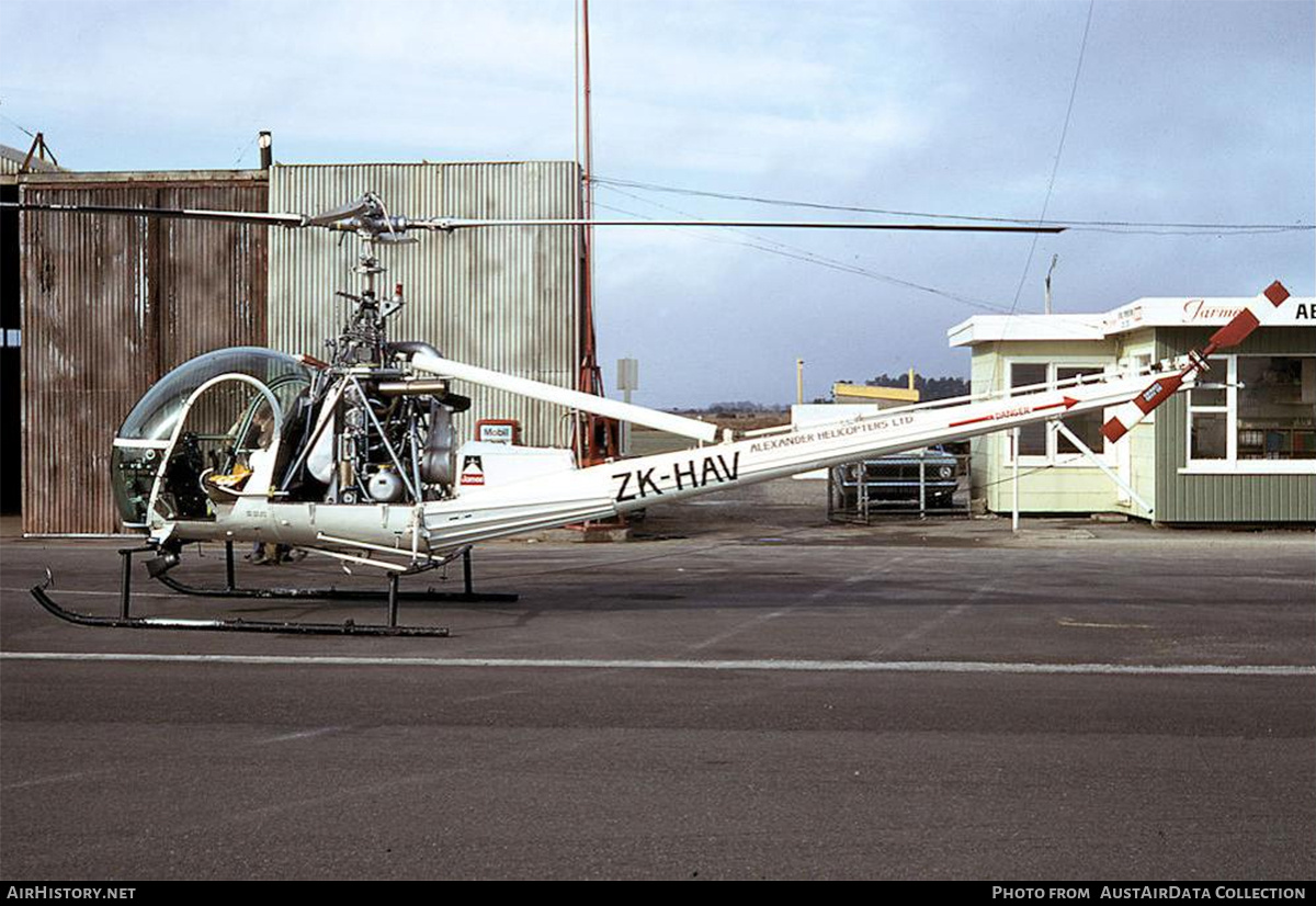 Aircraft Photo of ZK-HAV | Hiller UH-12E | Alexander Helicopters | AirHistory.net #710347