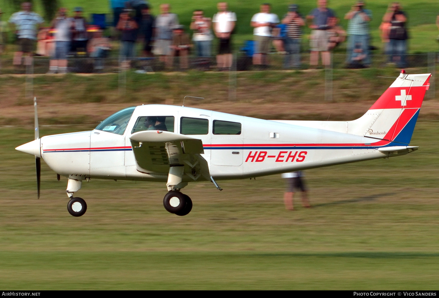 Aircraft Photo of HB-EHS | Beech C23 Sundowner 180 | AirHistory.net #710384