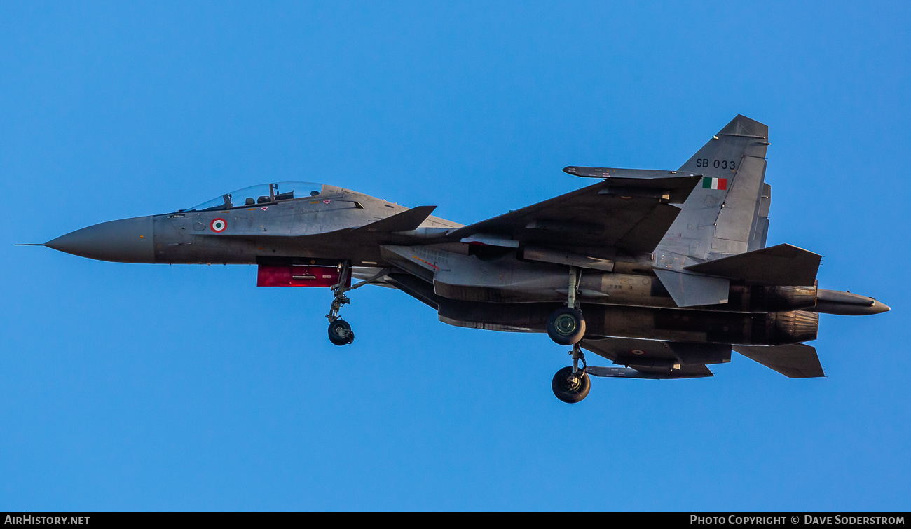Aircraft Photo of SB033 | Sukhoi Su-30MKI-3 | India - Air Force | AirHistory.net #710463