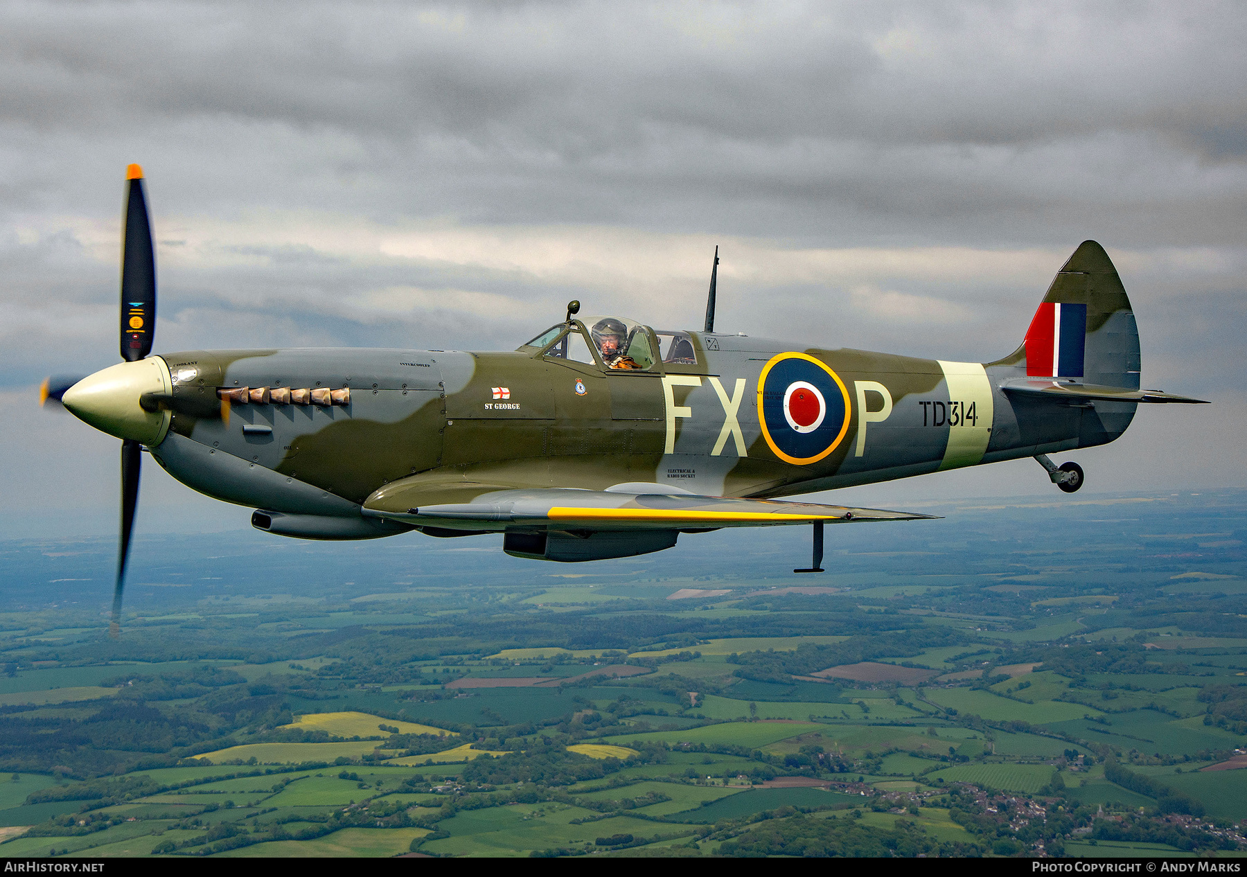 Aircraft Photo of G-CGYJ / TD314 | Supermarine 361 Spitfire HF9E | UK - Air Force | AirHistory.net #710464