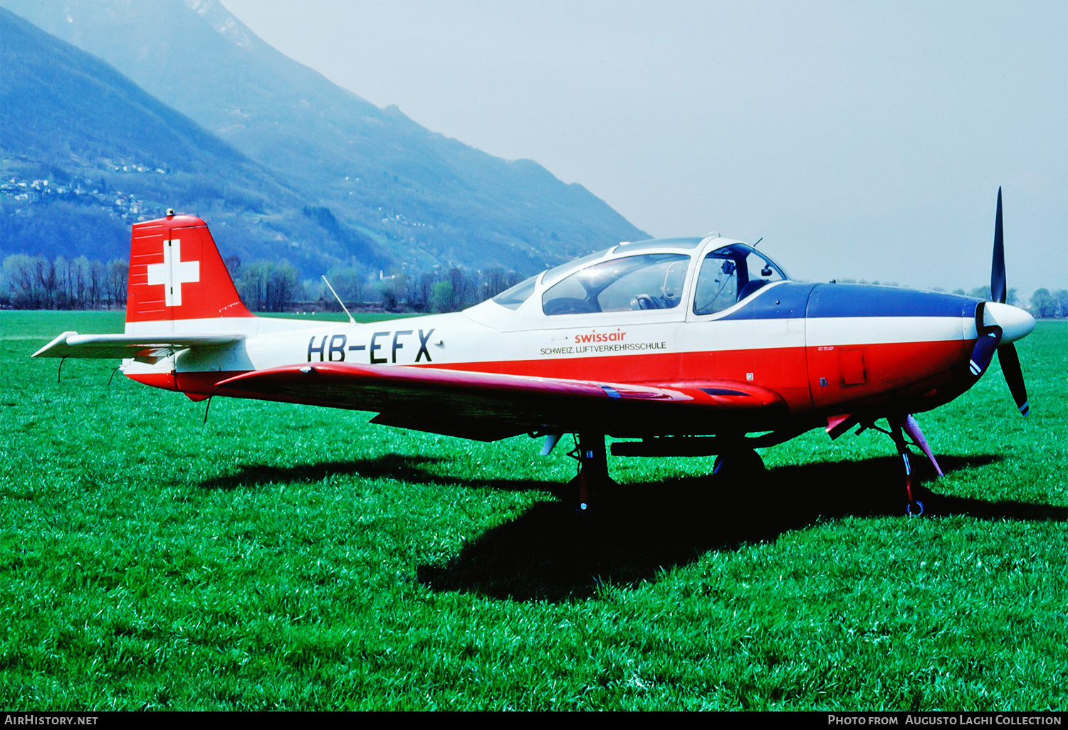 Aircraft Photo of HB-EFX | Focke-Wulf FWP-149D | Swissair - Schweizerische Luftverkehrsschule | AirHistory.net #710508
