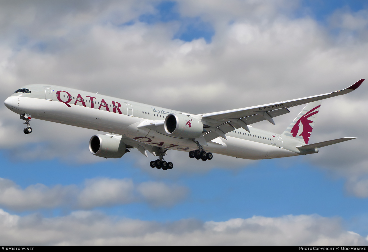 Aircraft Photo of A7-ANG | Airbus A350-1041 | Qatar Airways | AirHistory.net #710556