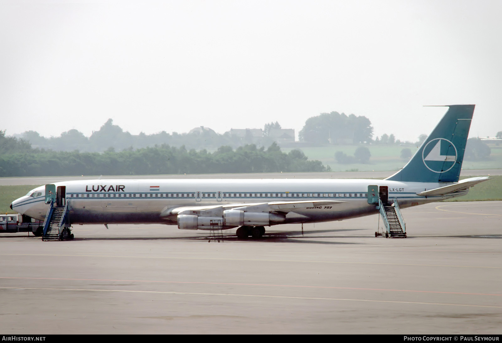 Aircraft Photo of LX-LGT | Boeing 707-344C | Luxair | AirHistory.net #710583