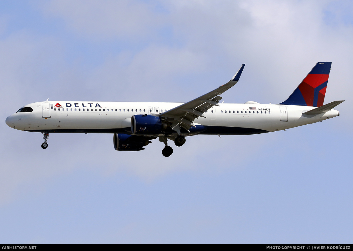 Aircraft Photo of N514DE | Airbus A321-271NX | Delta Air Lines | AirHistory.net #710623
