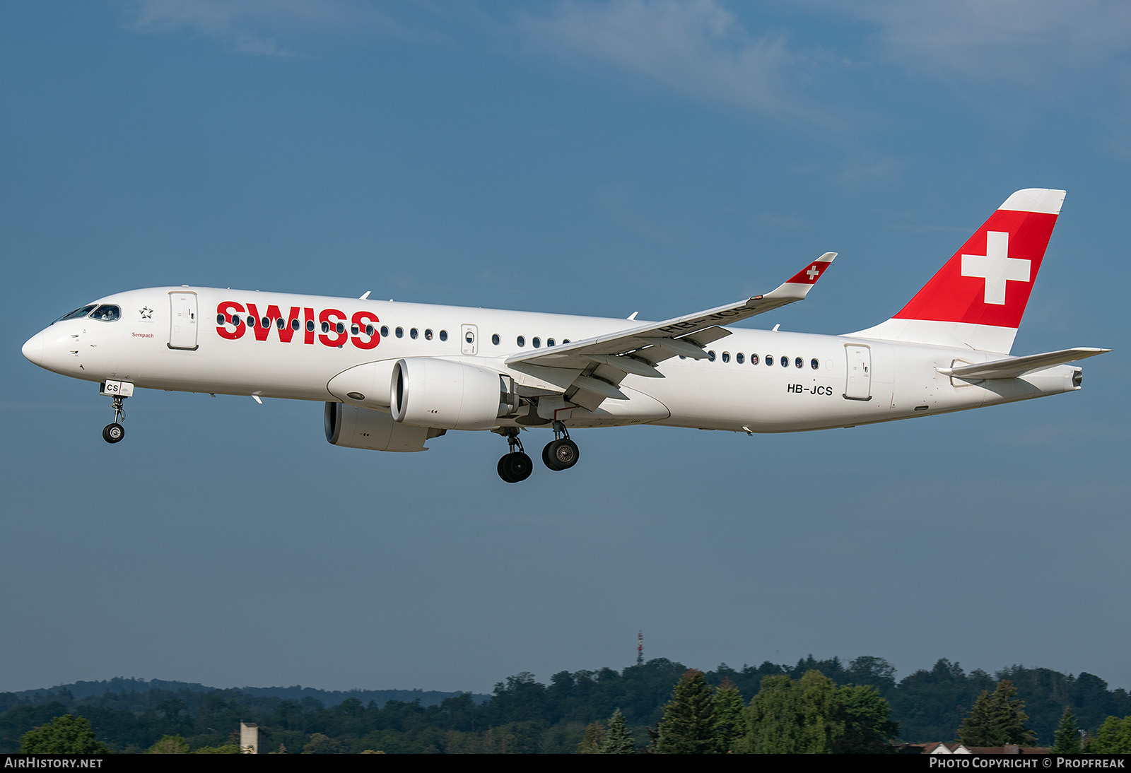 Aircraft Photo of HB-JCS | Airbus A220-371 (BD-500-1A11) | Swiss International Air Lines | AirHistory.net #710634