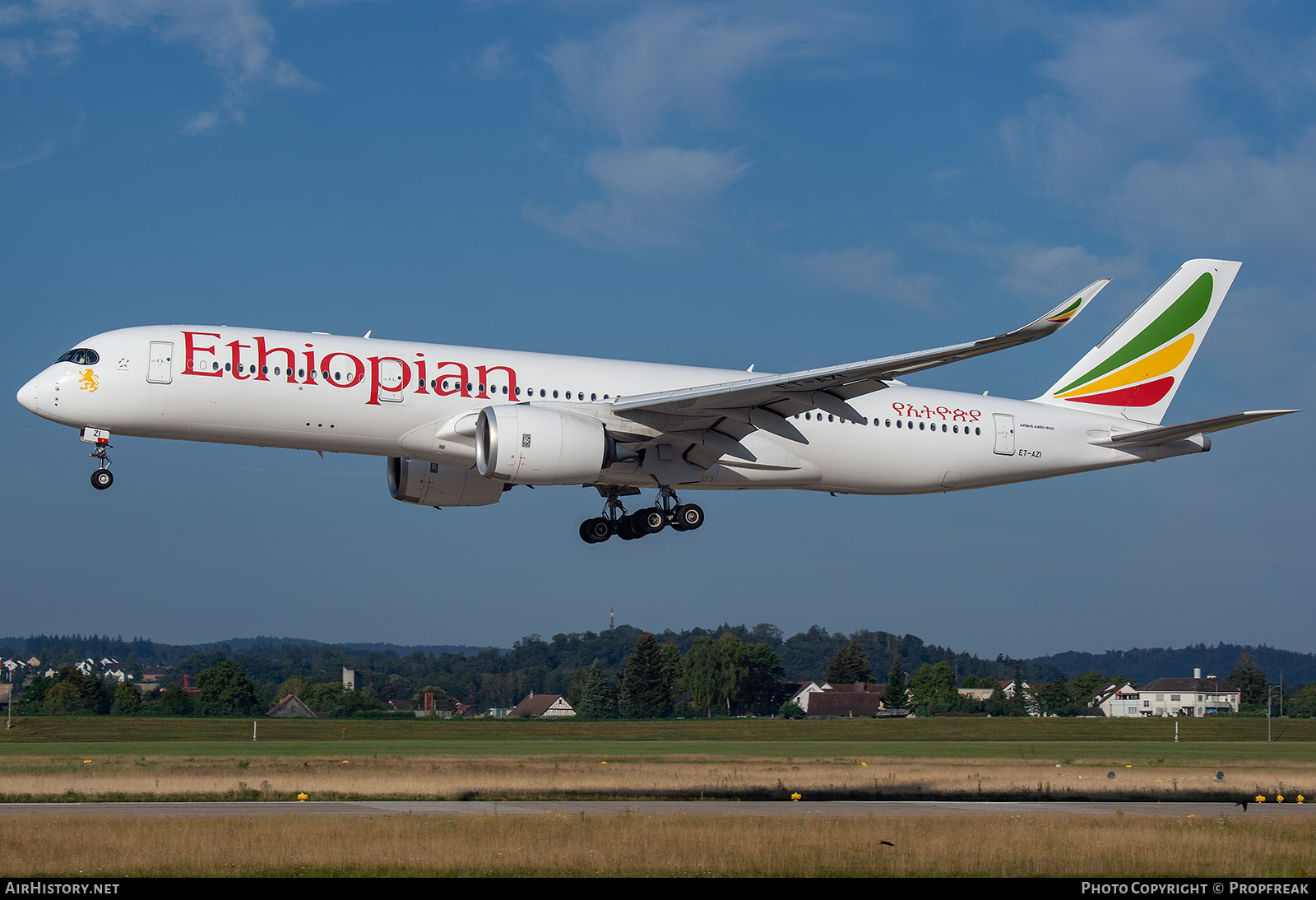 Aircraft Photo of ET-AZI | Airbus A350-941 | Ethiopian Airlines | AirHistory.net #710667
