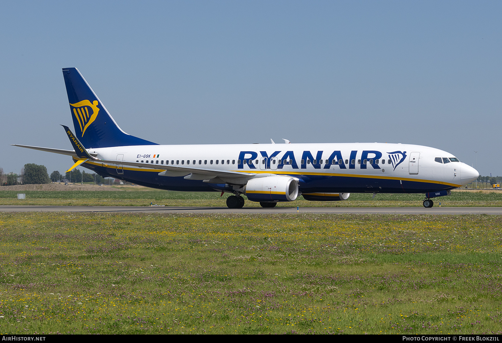 Aircraft Photo of EI-GSK | Boeing 737-800 | Ryanair | AirHistory.net #710763