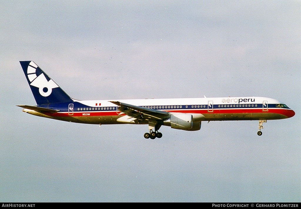 Aircraft Photo of N52AW | Boeing 757-23A | AeroPeru | AirHistory.net #710823