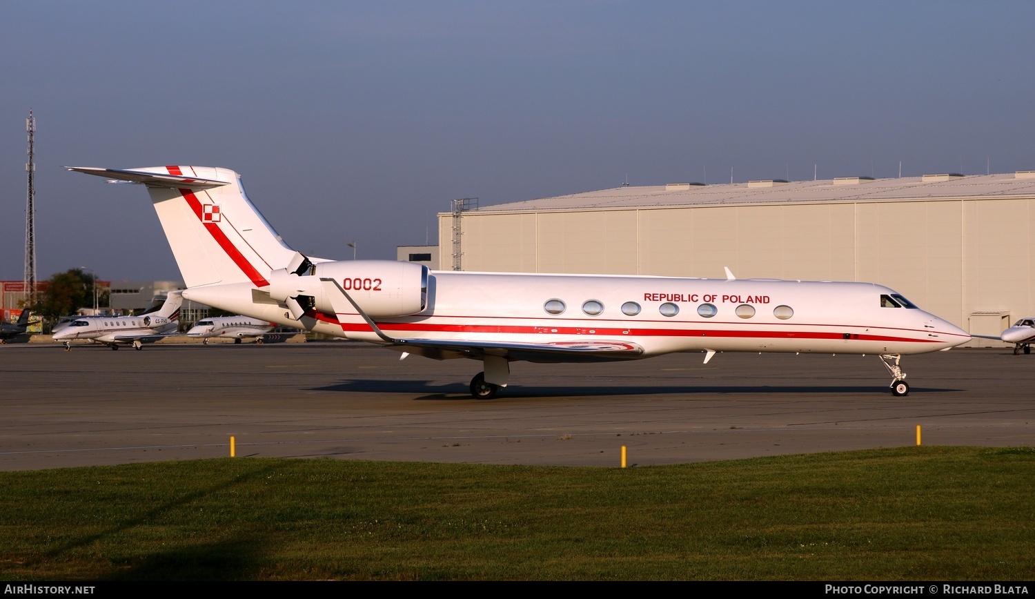 Aircraft Photo of 0002 | Gulfstream Aerospace G-V-SP Gulfstream G550 | Poland - Air Force | AirHistory.net #710887