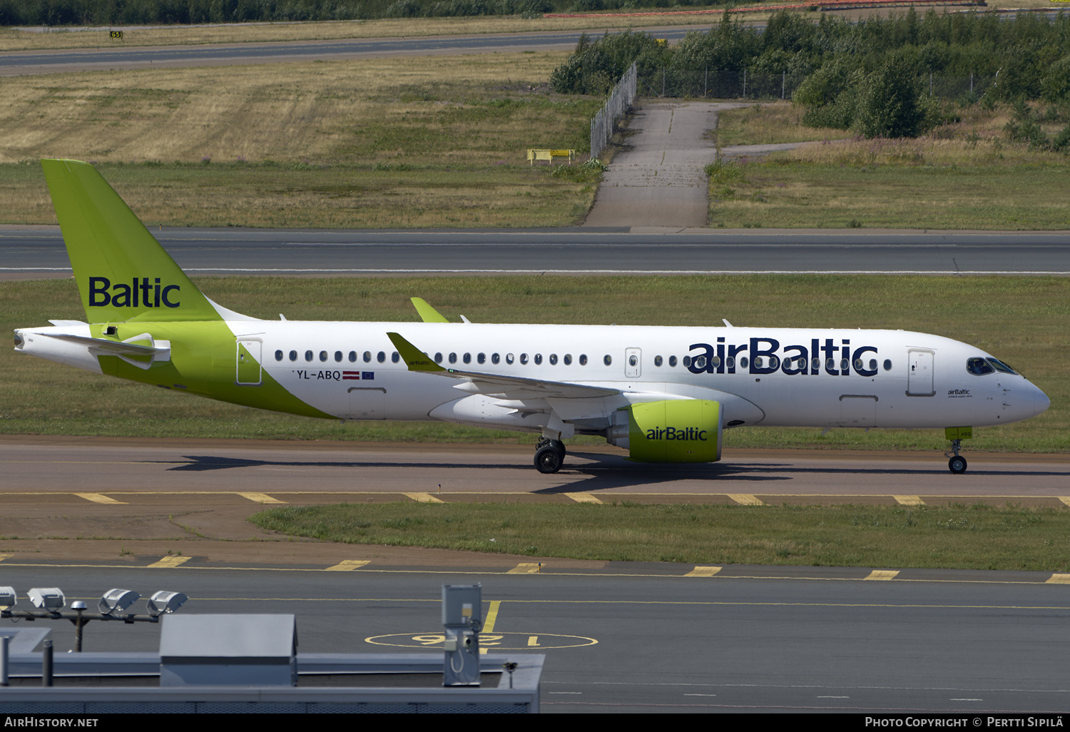 Aircraft Photo of YL-ABQ | Airbus A220-371 (BD-500-1A11) | AirBaltic | AirHistory.net #710903