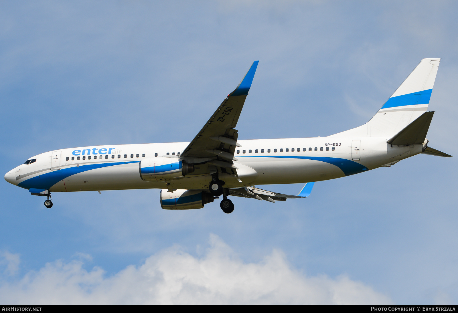 Aircraft Photo of SP-ESD | Boeing 737-8AS | Enter Air | AirHistory.net #710911