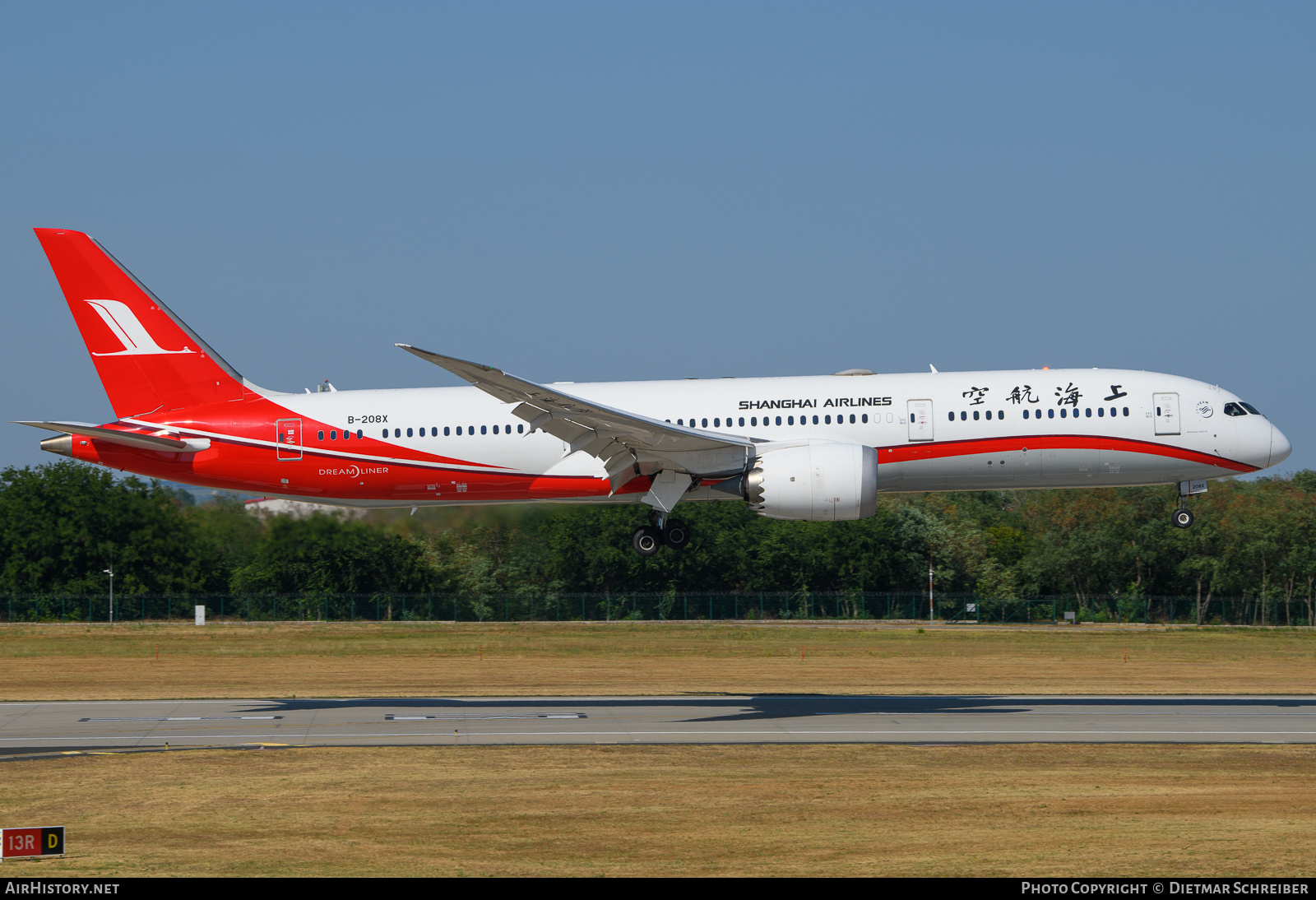 Aircraft Photo of B-208X | Boeing 787-9 Dreamliner | Shanghai Airlines | AirHistory.net #710998