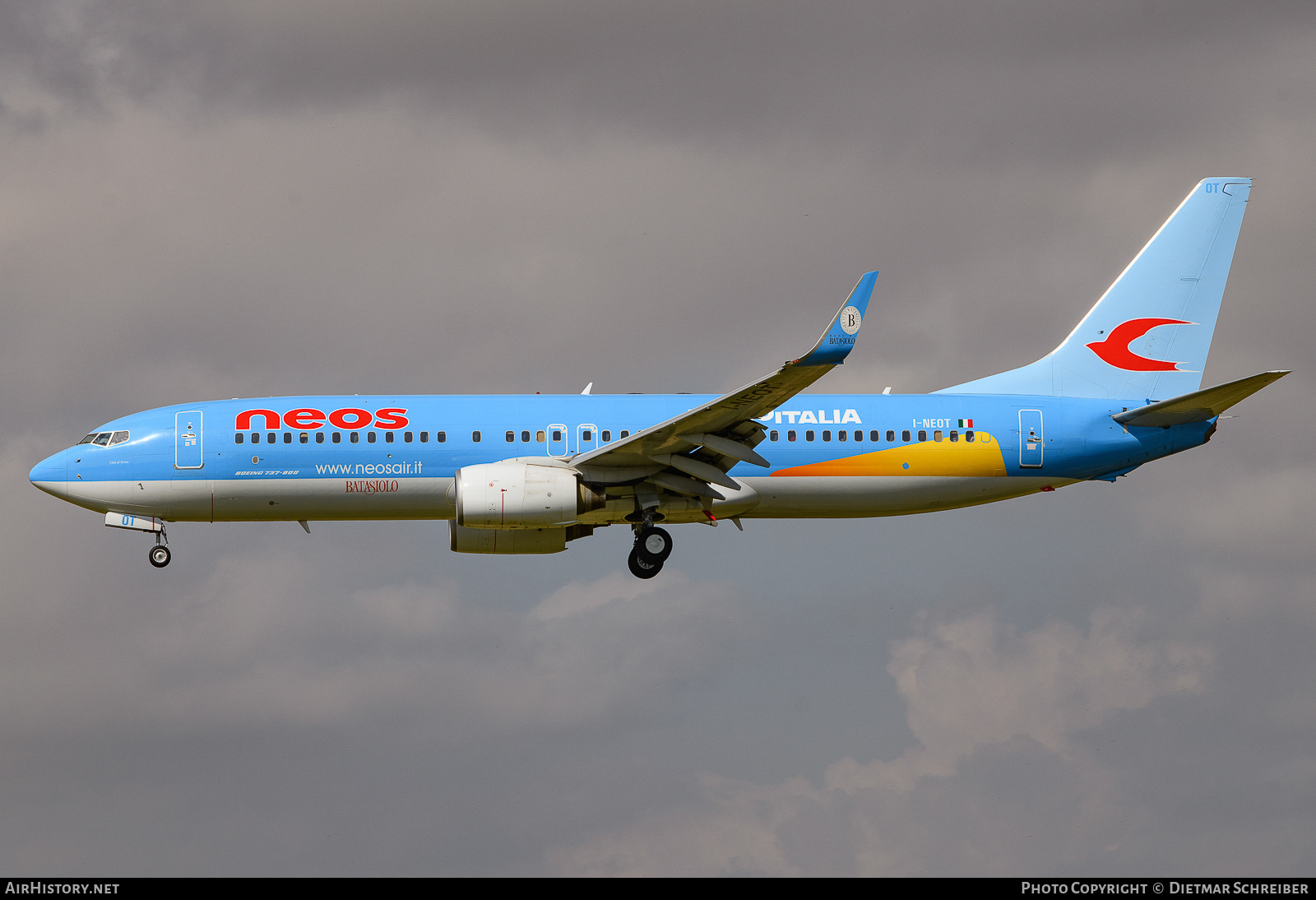 Aircraft Photo of I-NEOT | Boeing 737-86N | Neos | AirHistory.net #711083