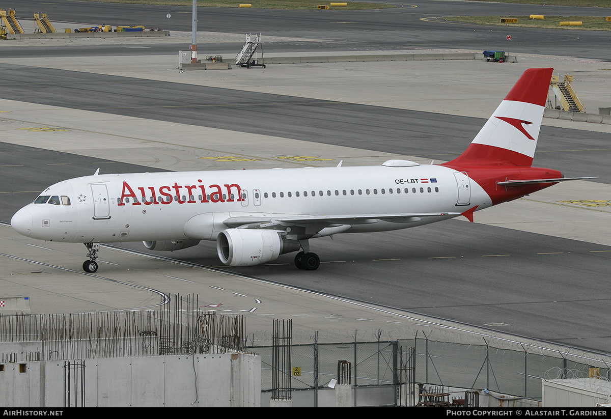 Aircraft Photo of OE-LBT | Airbus A320-214 | Austrian Airlines | AirHistory.net #711122