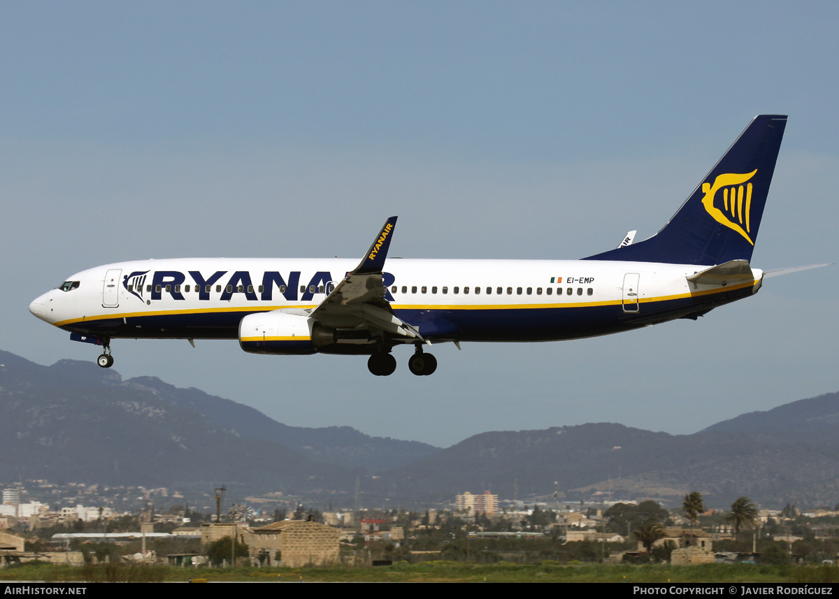 Aircraft Photo of EI-EMP | Boeing 737-8AS | Ryanair | AirHistory.net #711131