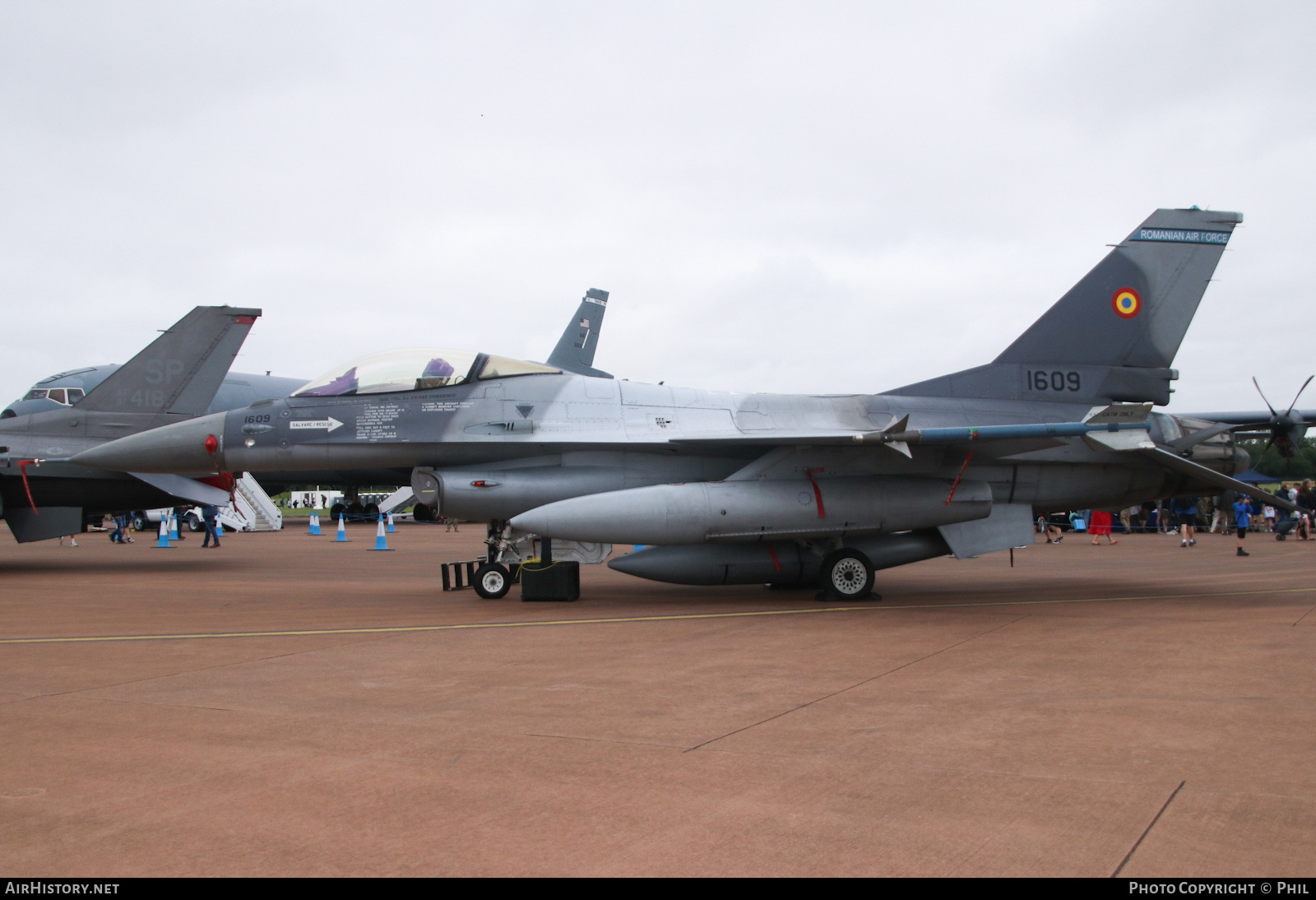 Aircraft Photo of 1609 | General Dynamics F-16AM Fighting Falcon | Romania - Air Force | AirHistory.net #711334