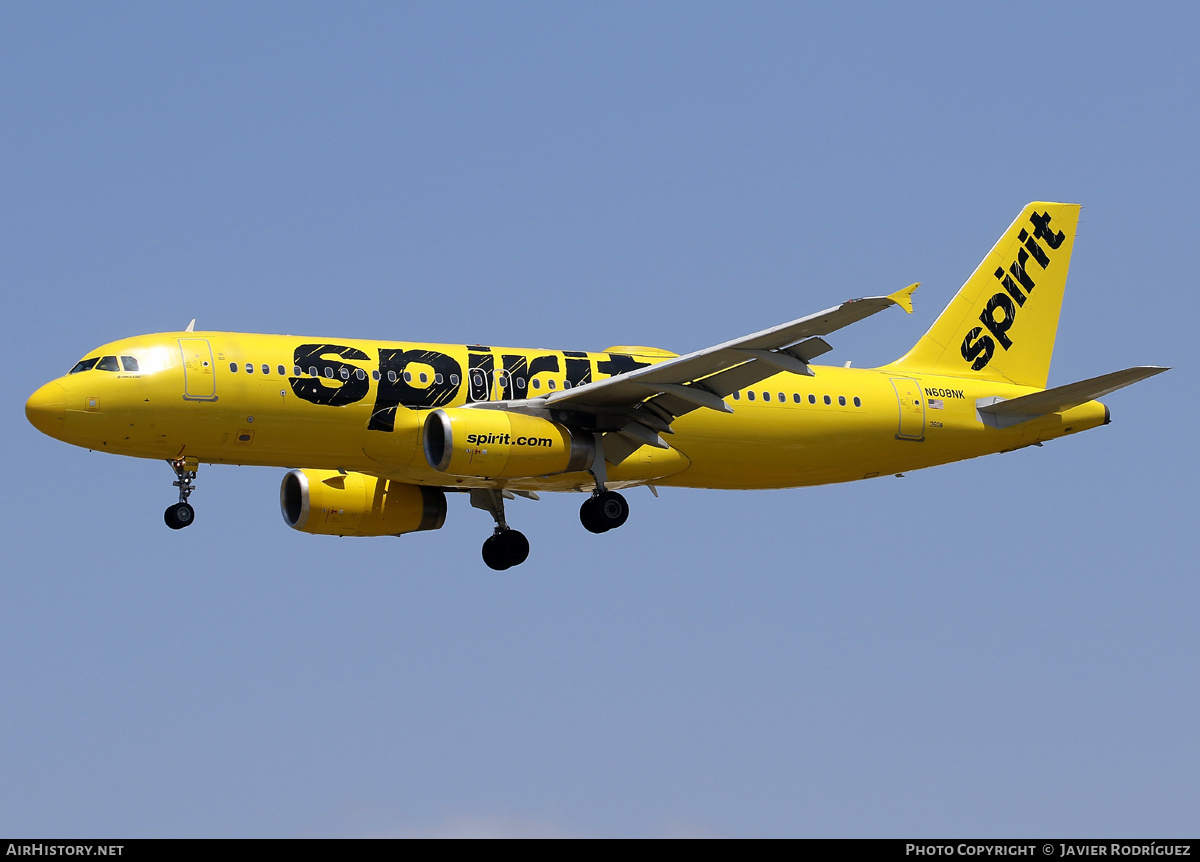 Aircraft Photo of N608NK | Airbus A320-232 | Spirit Airlines | AirHistory.net #711384