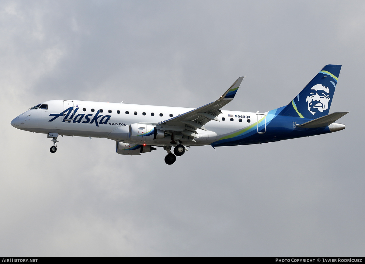 Aircraft Photo of N663QX | Embraer 175LR (ERJ-170-200LR) | Alaska Airlines | AirHistory.net #711411