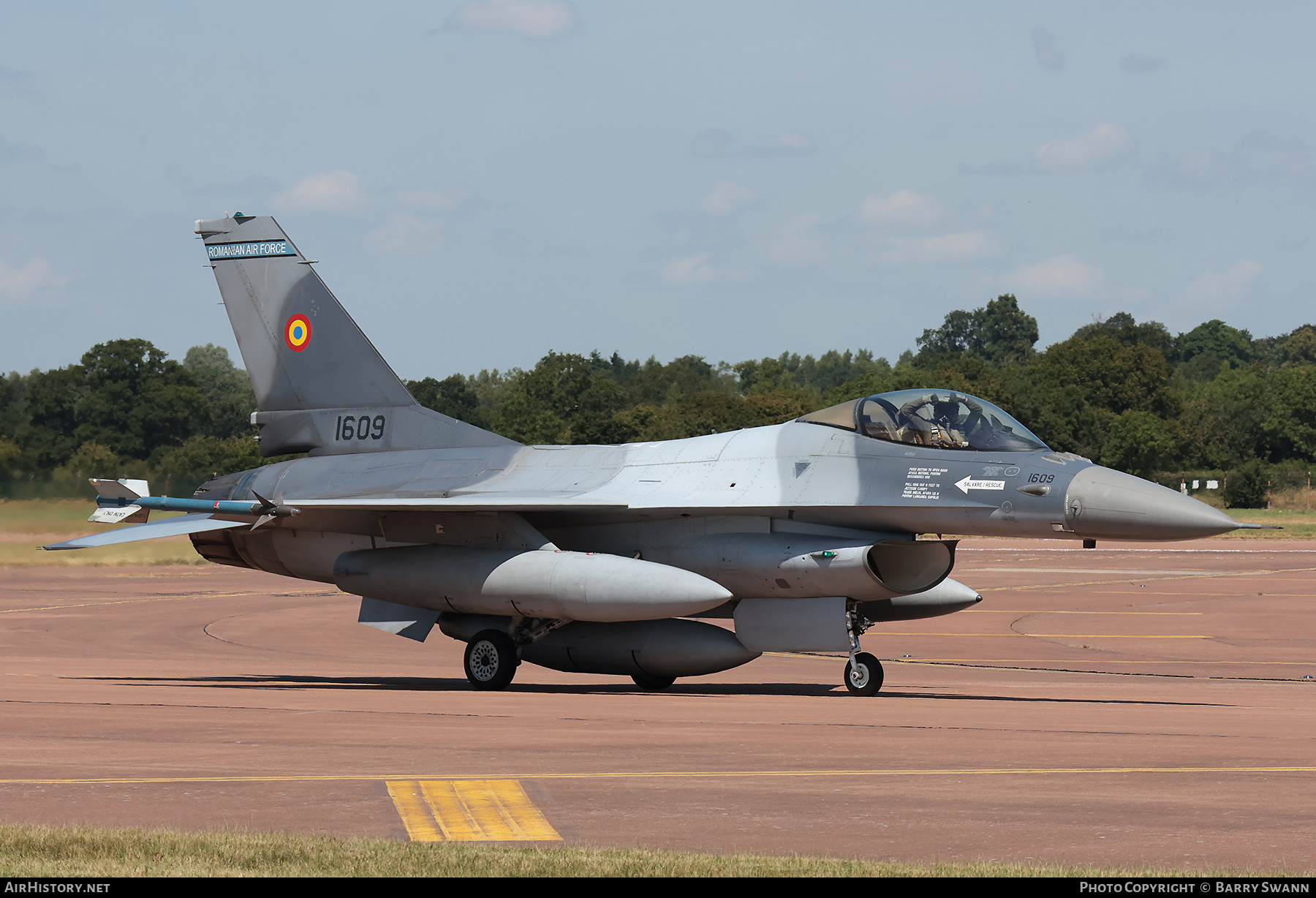 Aircraft Photo of 1609 | General Dynamics F-16AM Fighting Falcon | Romania - Air Force | AirHistory.net #711430