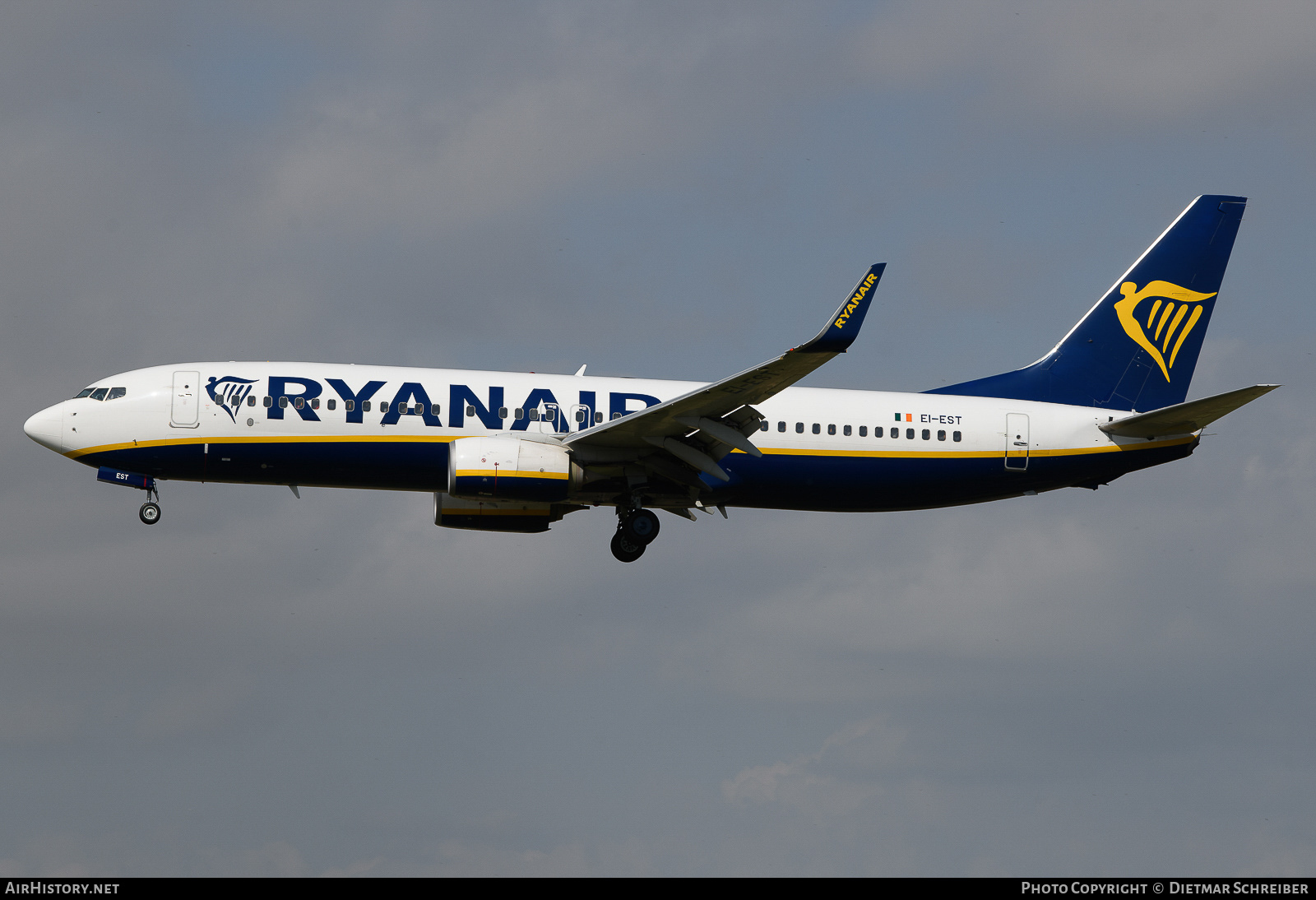 Aircraft Photo of EI-EST | Boeing 737-8AS | Ryanair | AirHistory.net #711480