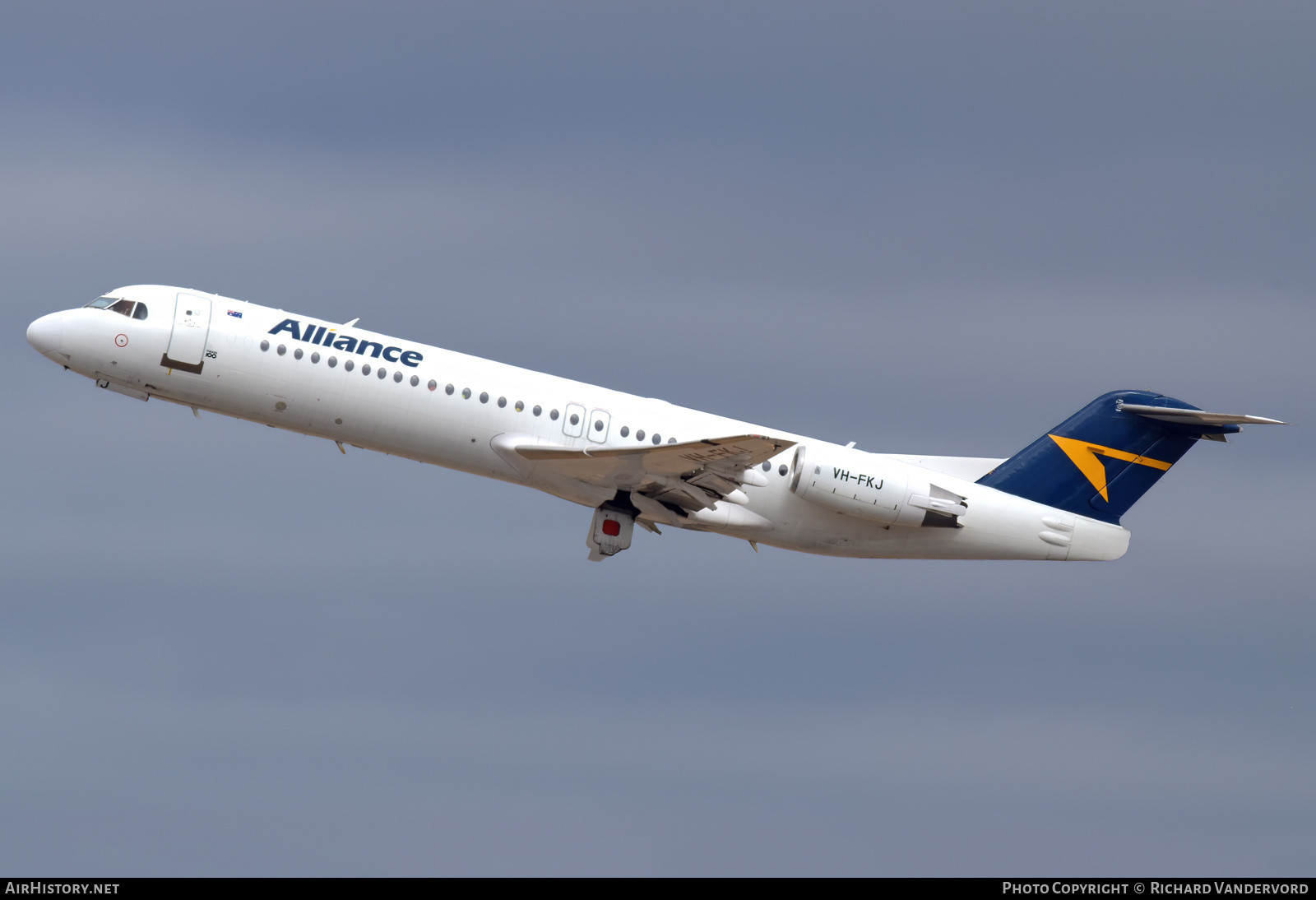 Aircraft Photo of VH-FKJ | Fokker 100 (F28-0100) | Alliance Airlines | AirHistory.net #711513