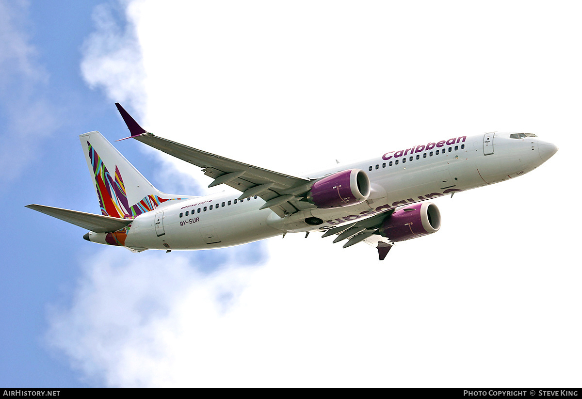 Aircraft Photo of 9Y-SUR | Boeing 737-8 Max 8 | Caribbean Airlines | AirHistory.net #711514