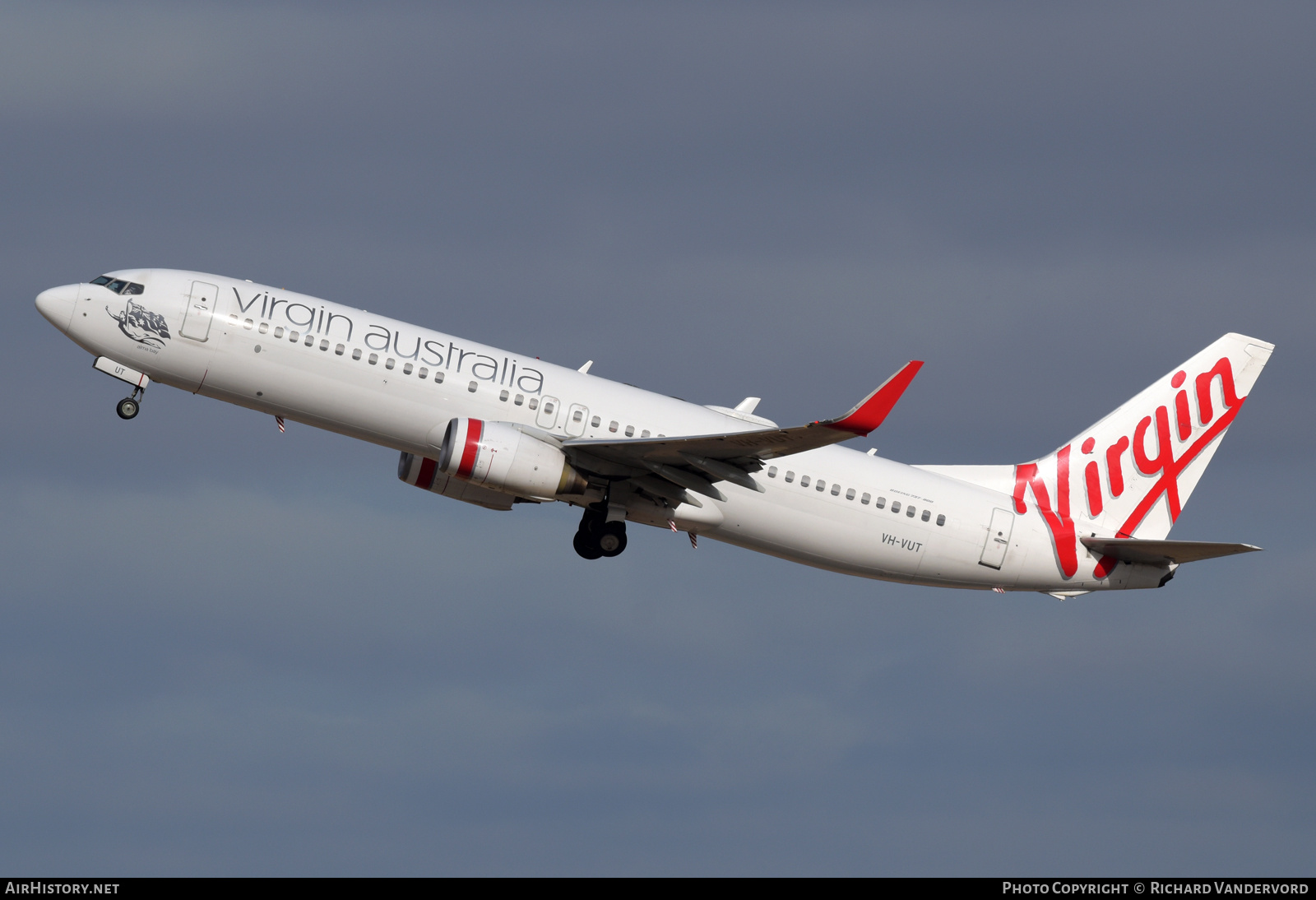 Aircraft Photo of VH-VUT | Boeing 737-8FE | Virgin Australia Airlines | AirHistory.net #711524