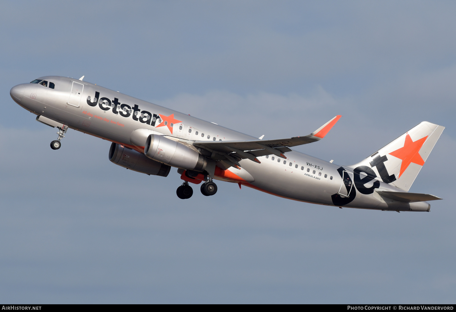 Aircraft Photo of VH-XSJ | Airbus A320-232 | Jetstar Airways | AirHistory.net #711537