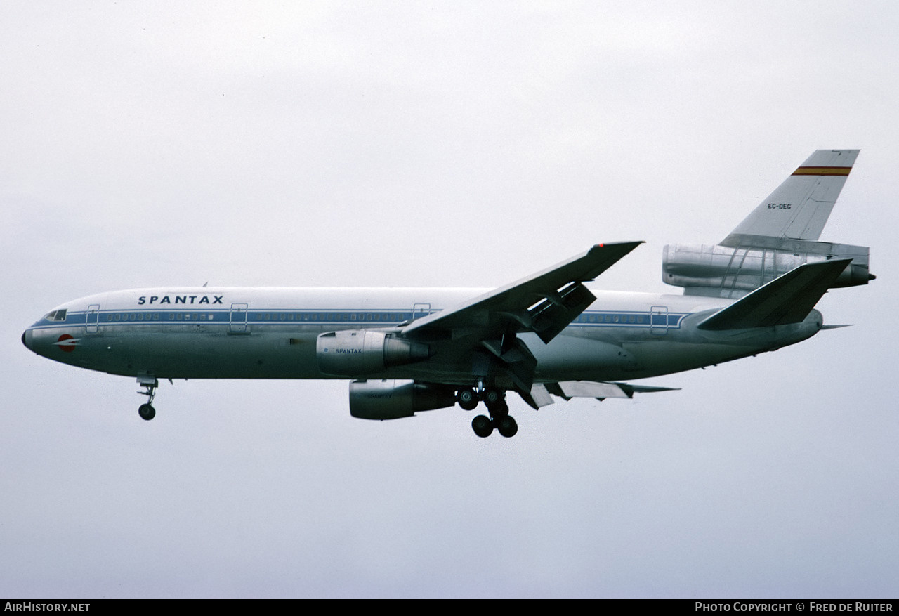 Aircraft Photo of EC-DEG | McDonnell Douglas DC-10-30CF | Spantax | AirHistory.net #711592