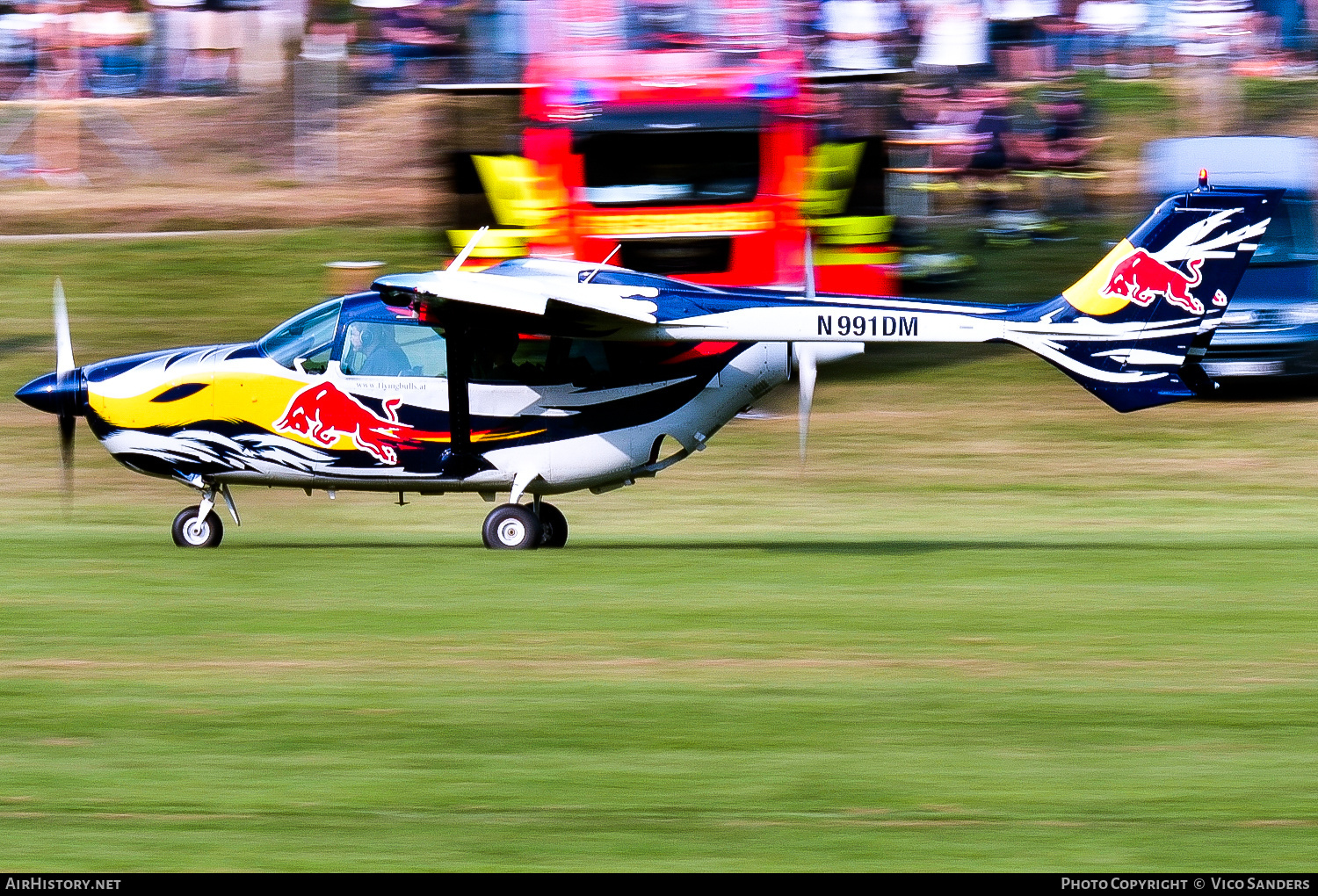 Aircraft Photo of N991DM | Cessna 337D Super Skymaster | Red Bull | AirHistory.net #711602