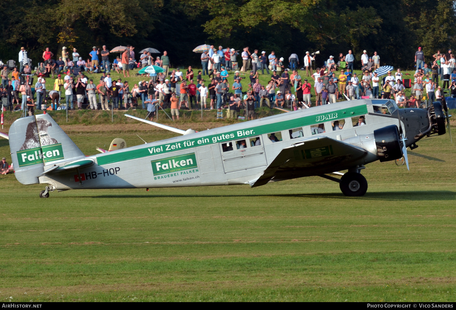 Aircraft Photo of HB-HOP | Junkers Ju 52/3m g4e | Ju-Air | AirHistory.net #711606