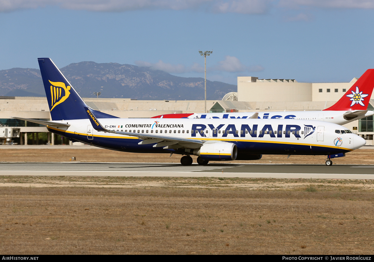 Aircraft Photo of EI-EMH | Boeing 737-8AS | Ryanair | AirHistory.net #711613