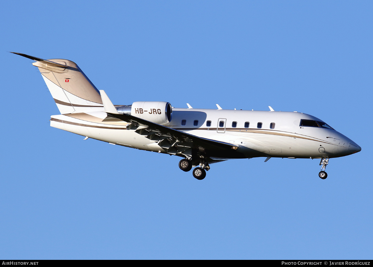 Aircraft Photo of HB-JRG | Bombardier Challenger 604 (CL-600-2B16) | AirHistory.net #711626