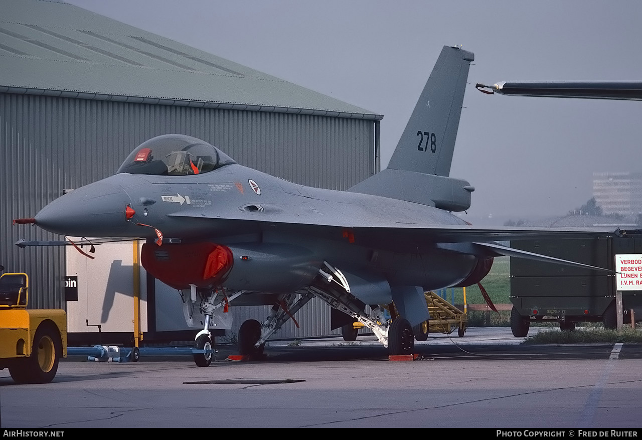 Aircraft Photo of 278 | General Dynamics F-16A Fighting Falcon | Norway - Air Force | AirHistory.net #711646